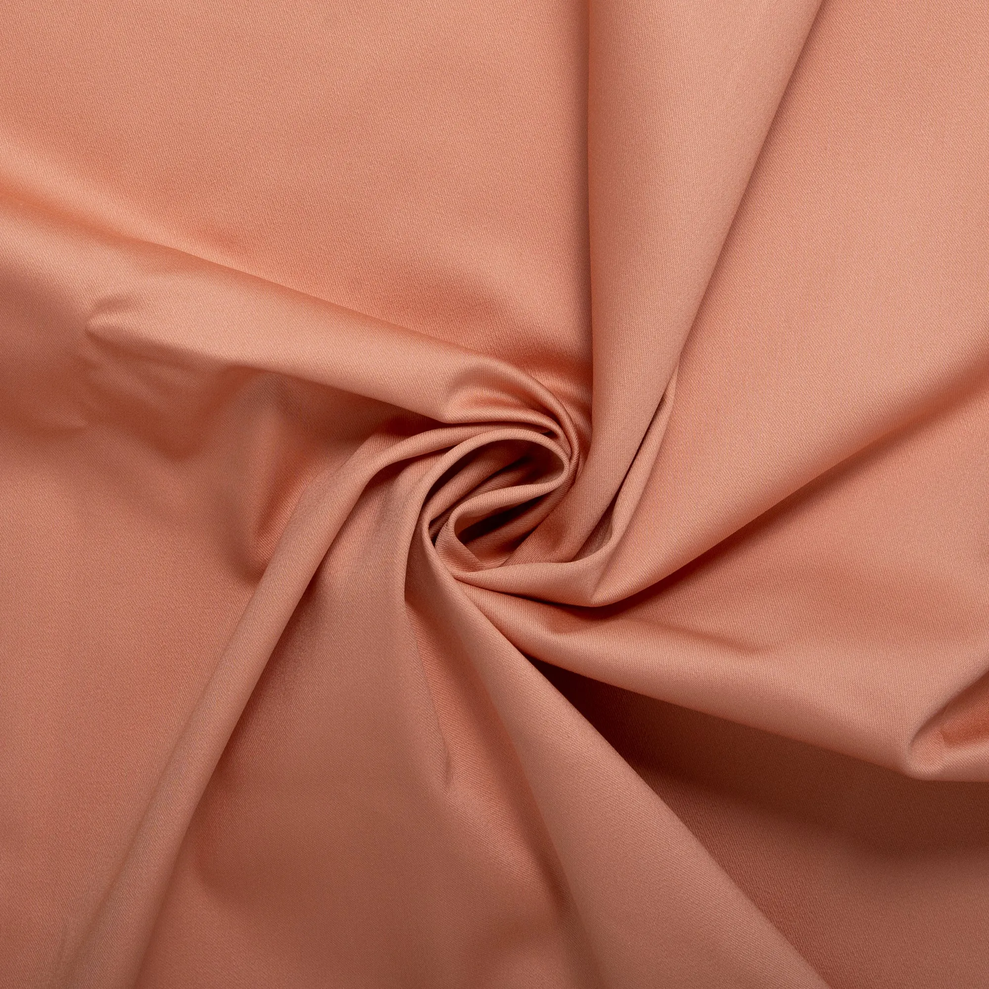 Stretch Cotton Sateen - LYDIA - Peach