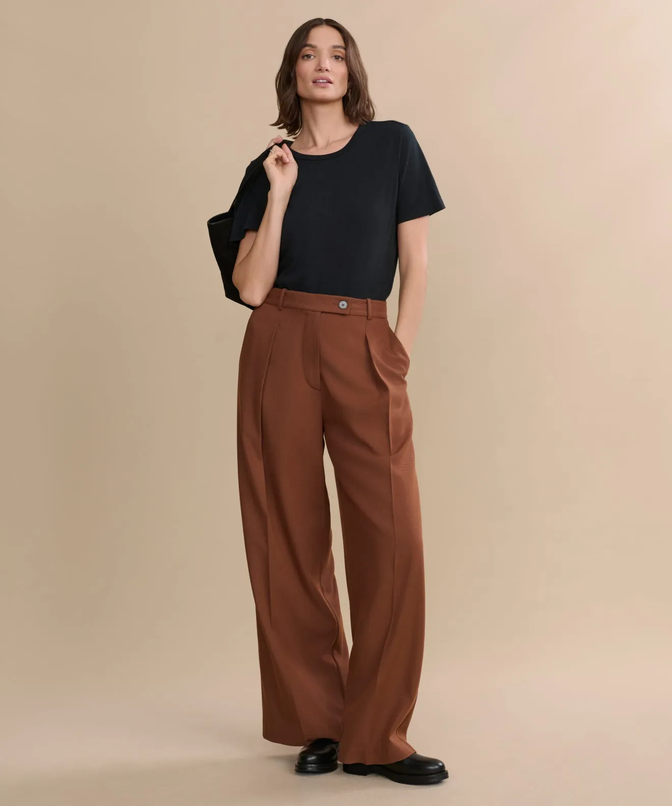 Odor Resistant Finish WrinkleFree Fabric Greta Trouser