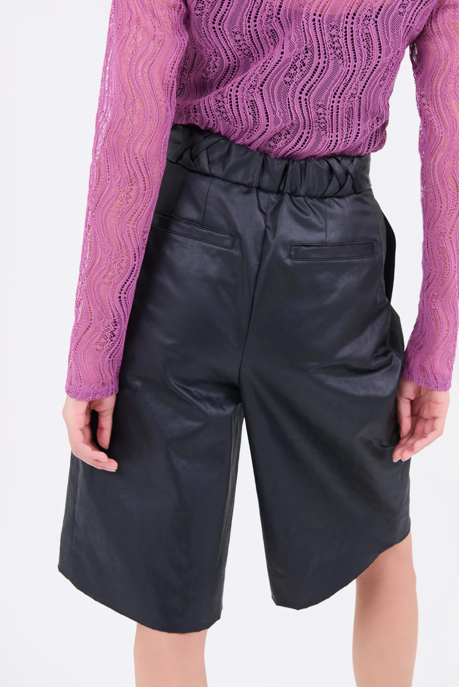 Stretch lace tops (Purple)