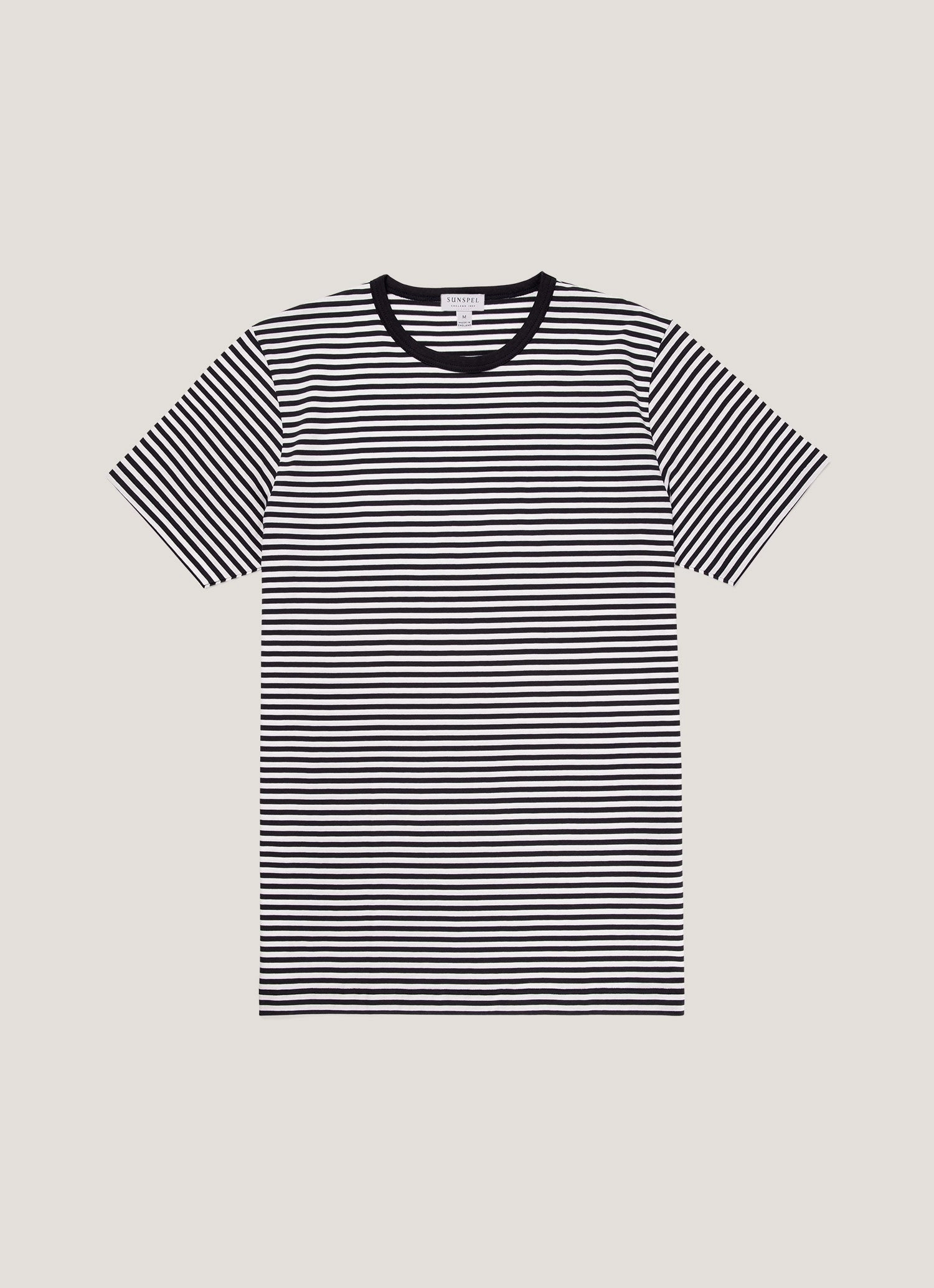 Regular fit normality Men's Classic T-shirt in Navy/White English Stripe