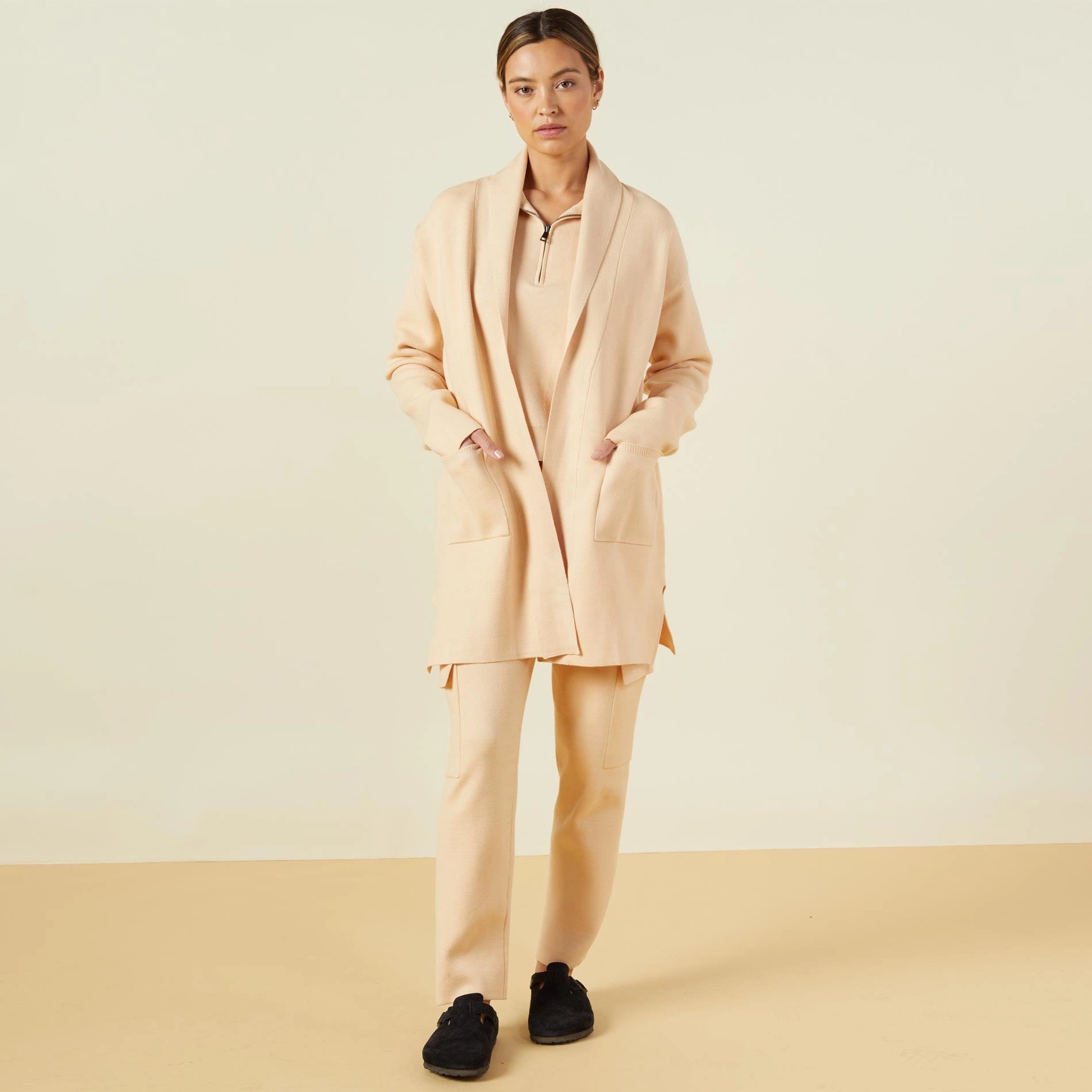 AntiPilling Technology Flatlock stitching Supersoft Sweater Knit Cardigan