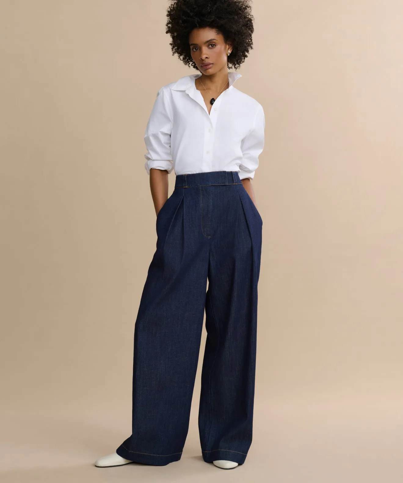 Denim Newport Trouser FlexibleNeckline