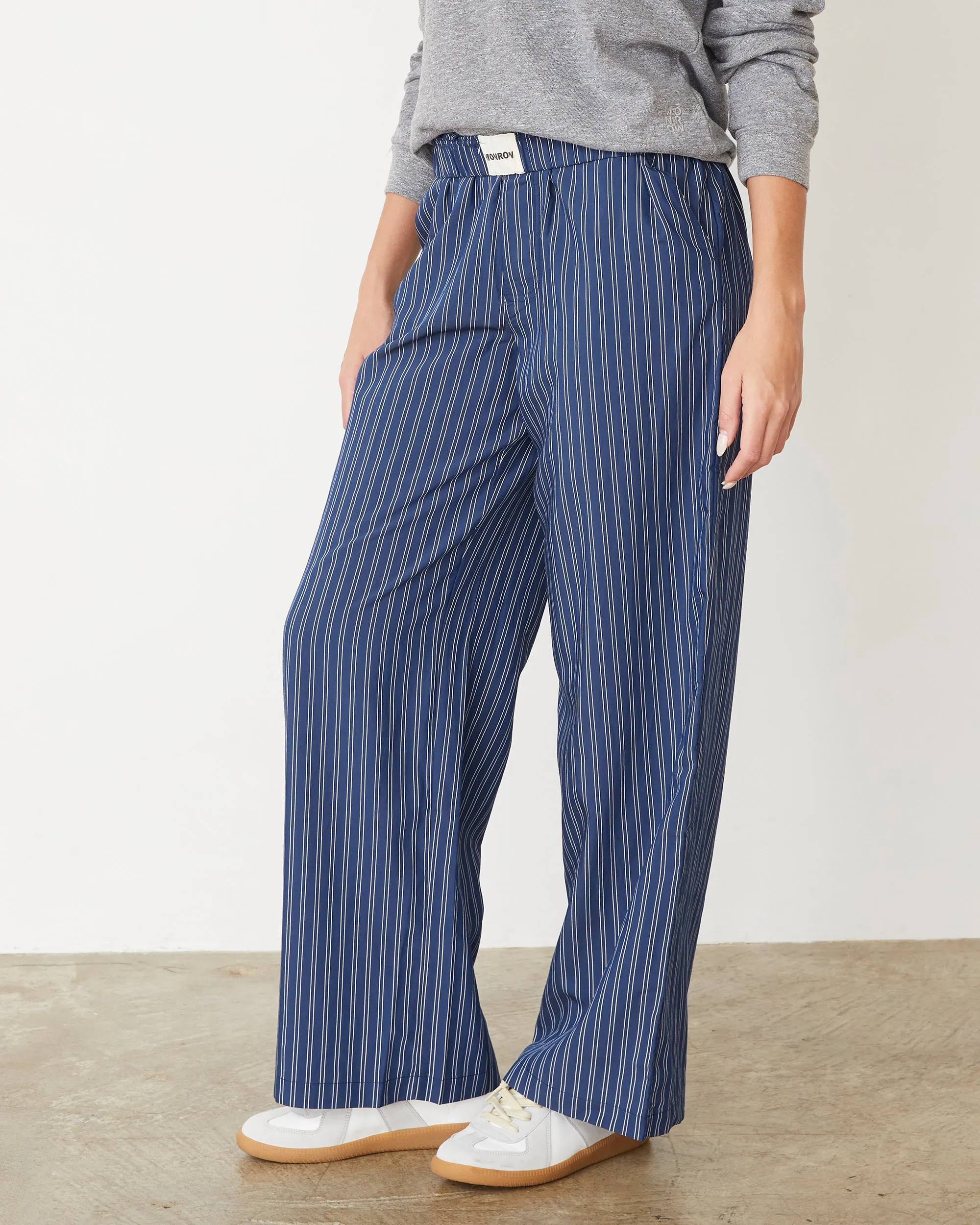 Cool Comfort Smooth Fit Lining Stripe Poplin Boxer Pants