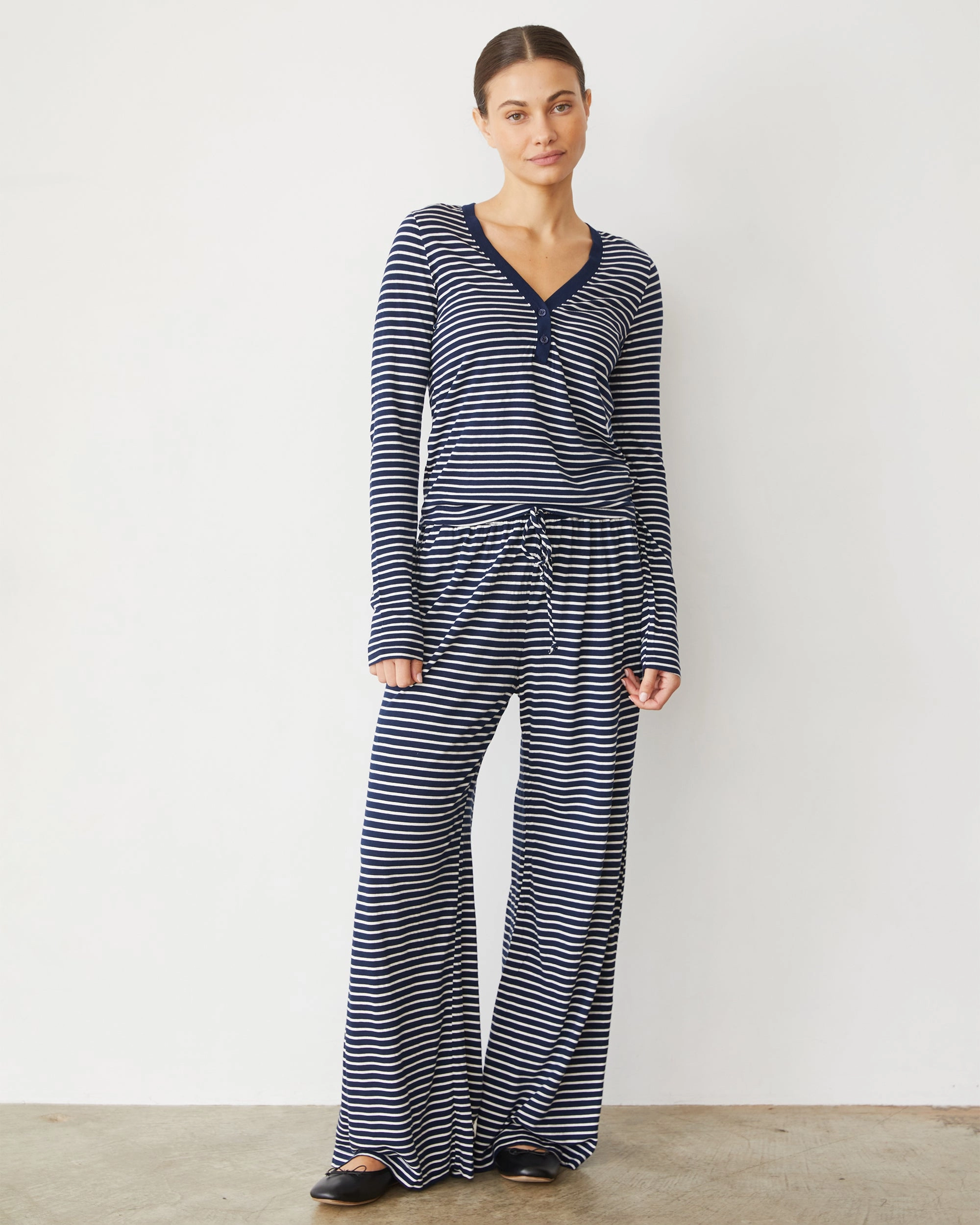 Cold Weather RubberizedGrip Stripe Henley