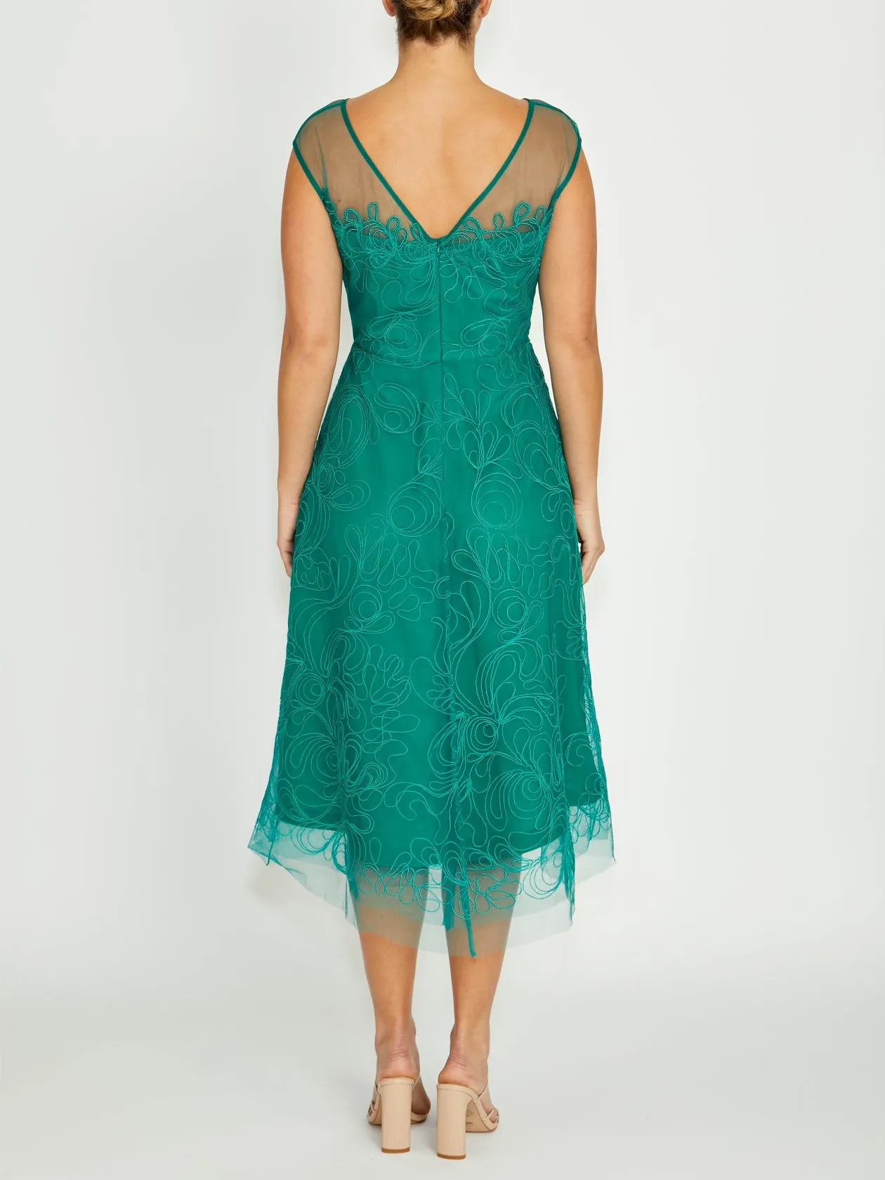Stellar Sea Green A-Line Dress Profile Enhancer Chilly Wear