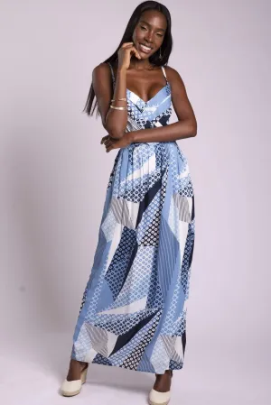 Stylish Waistband Allegra Midi Dress - Turks and Caicos Relaxed-fit maxi dress Allegra Midi Dress - Turks and Caicos