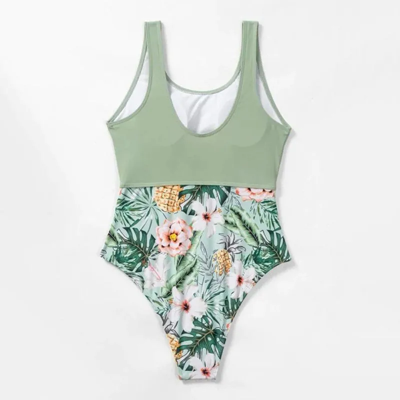 Stylish Women's Floral Pattern Summer Beach Swimsuits