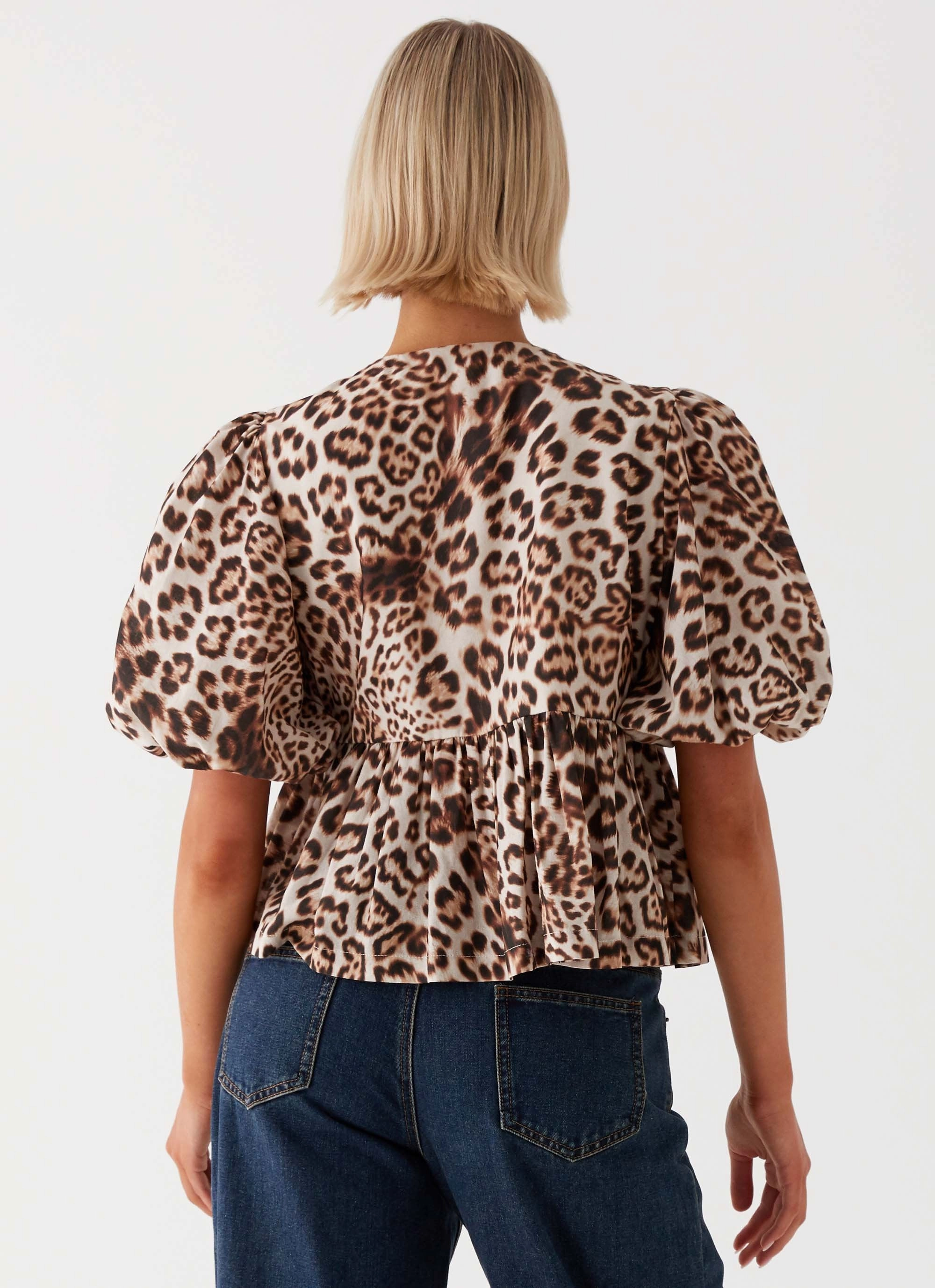 ColorfastMaterial Western Wind Tie Top - Leopard