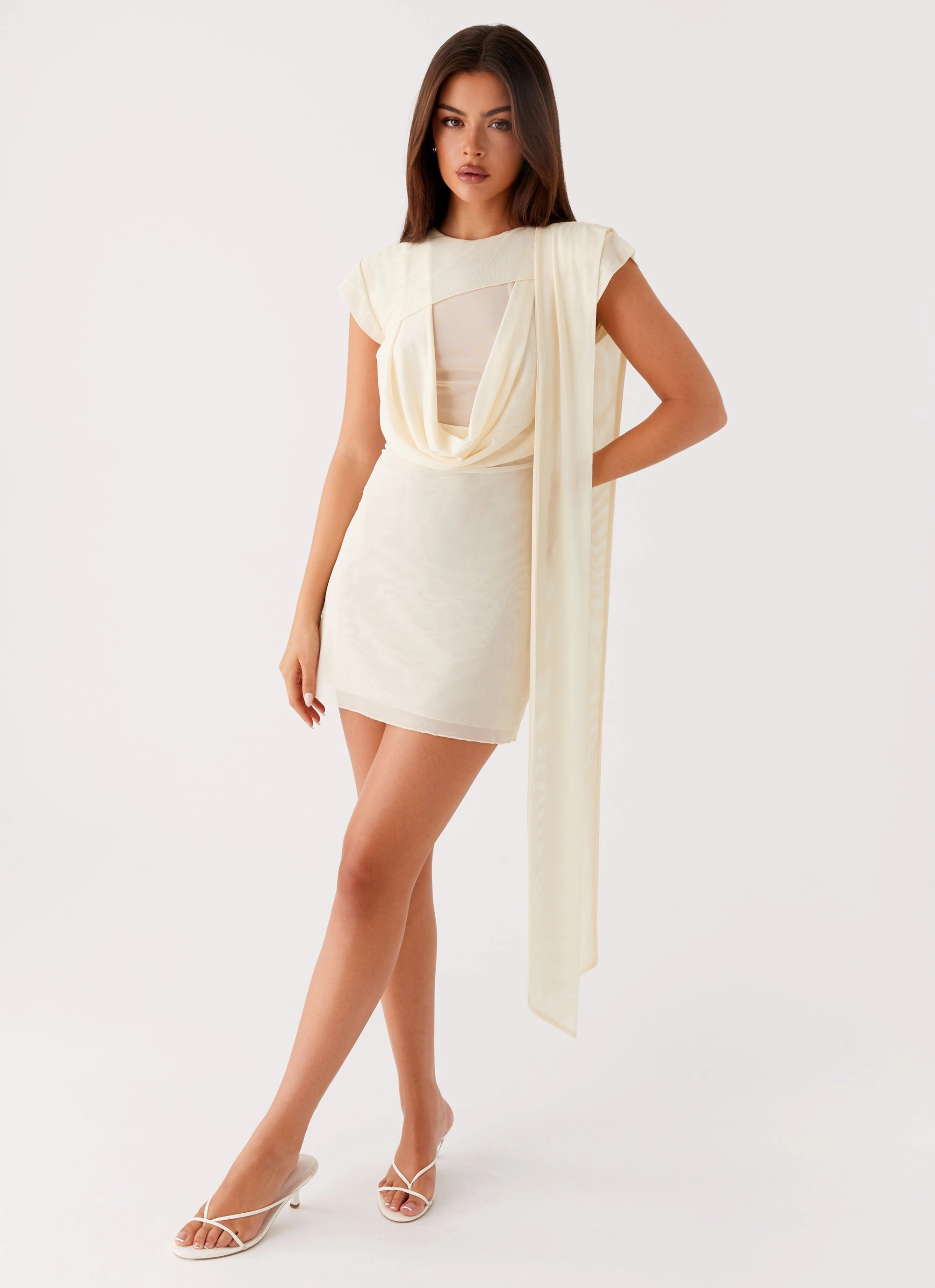 Trendy Silhouette Felipe Mini Dress - Yellow