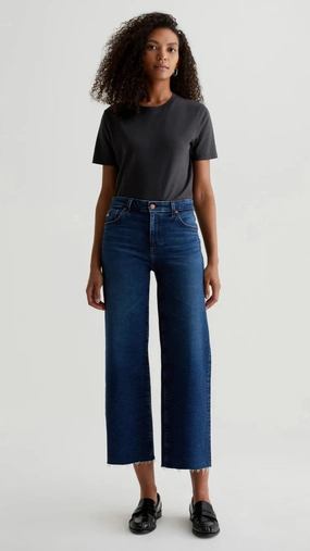 Stylish Pattern AG Saige Wide Leg Crop - 7 Years Antwerp Minimalist Pocket Design AG Saige Wide Leg Crop - 7 Years Antwerp