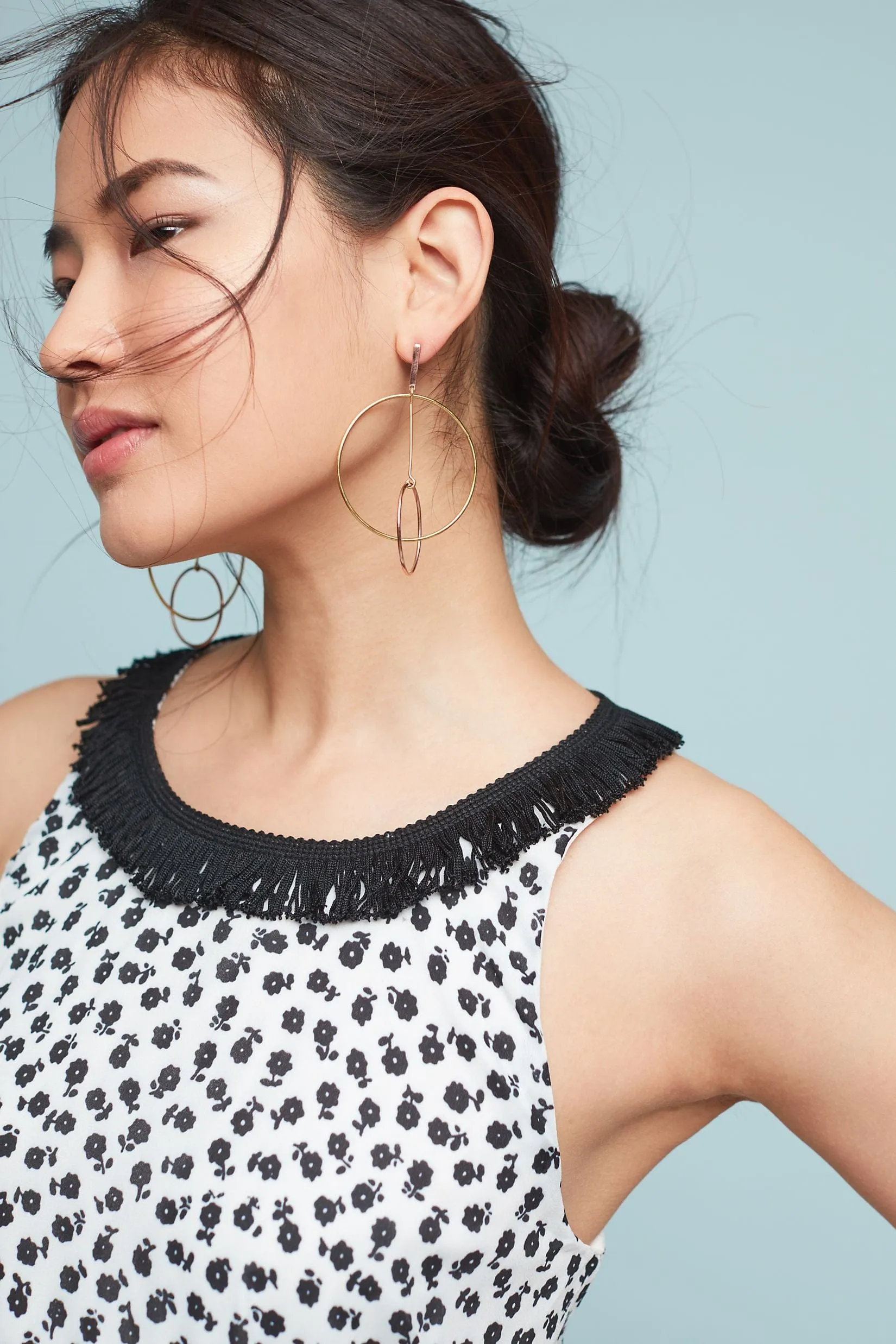 Mood Casual Claire Dress - Black & White Floral