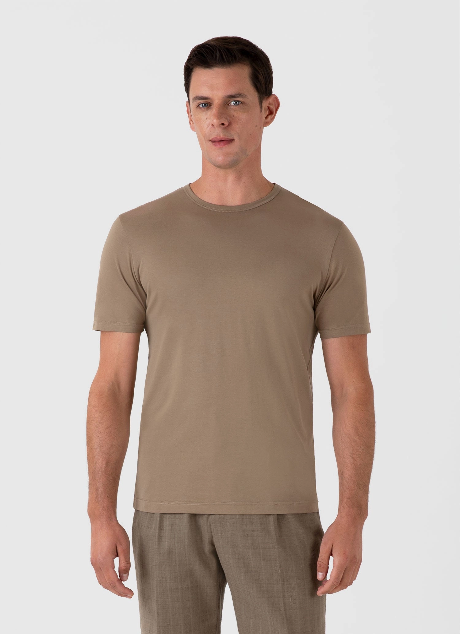 Men's Classic T-shirt in Dark Stone Smart Design Minimalistic Wear