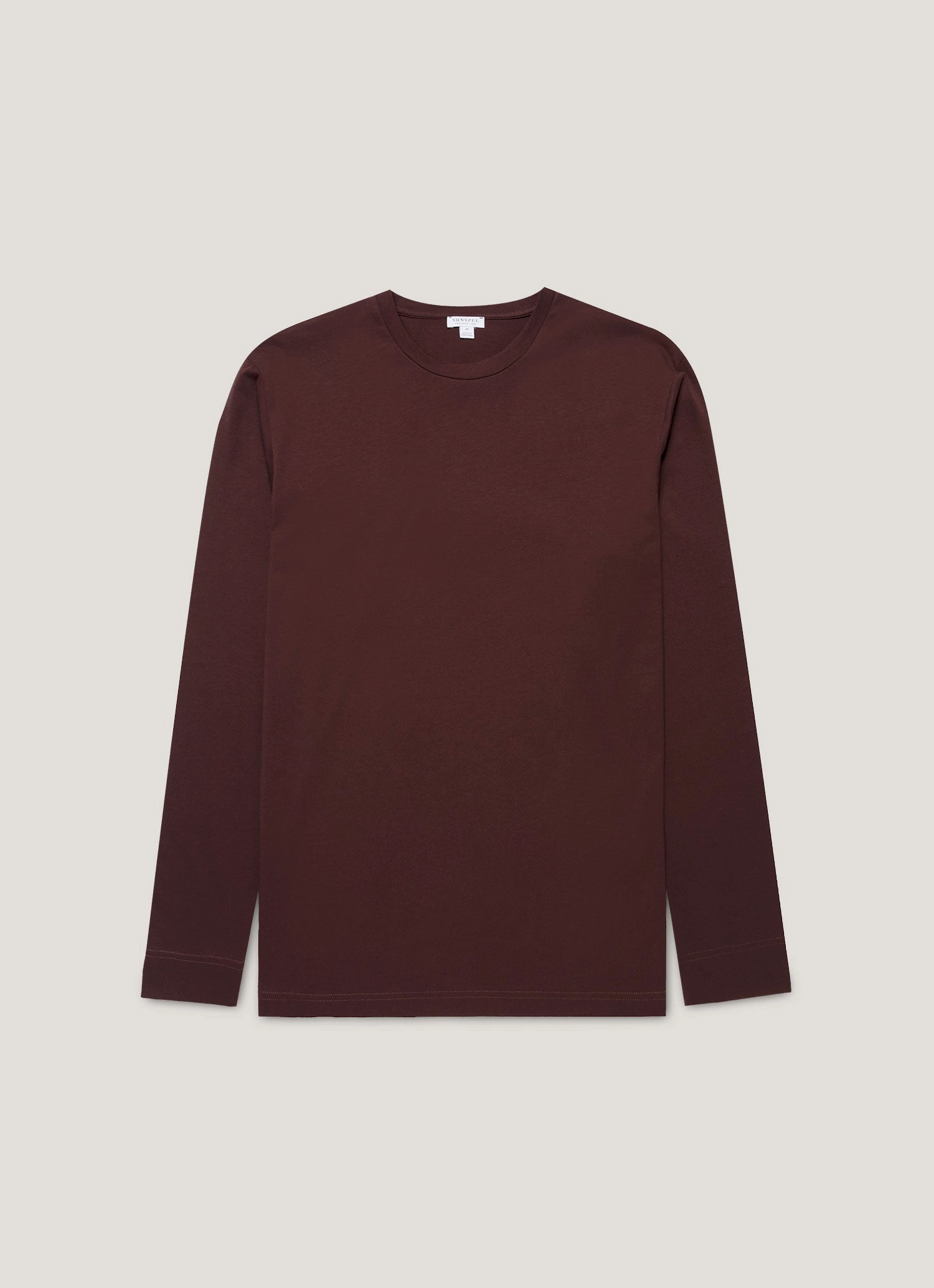 Quick Comfort Simple Look Men's Long Sleeve Riviera Midweight T-shirt in Bakelite