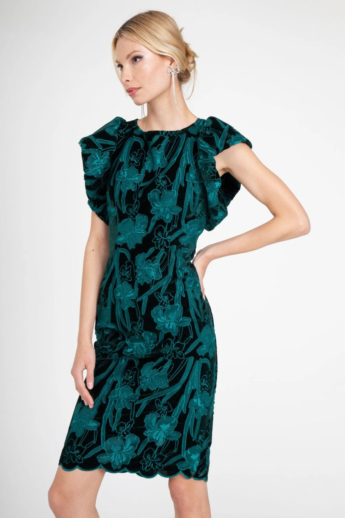 Magic Day Modern Fit Jasmina Dress ?C Teal Petal