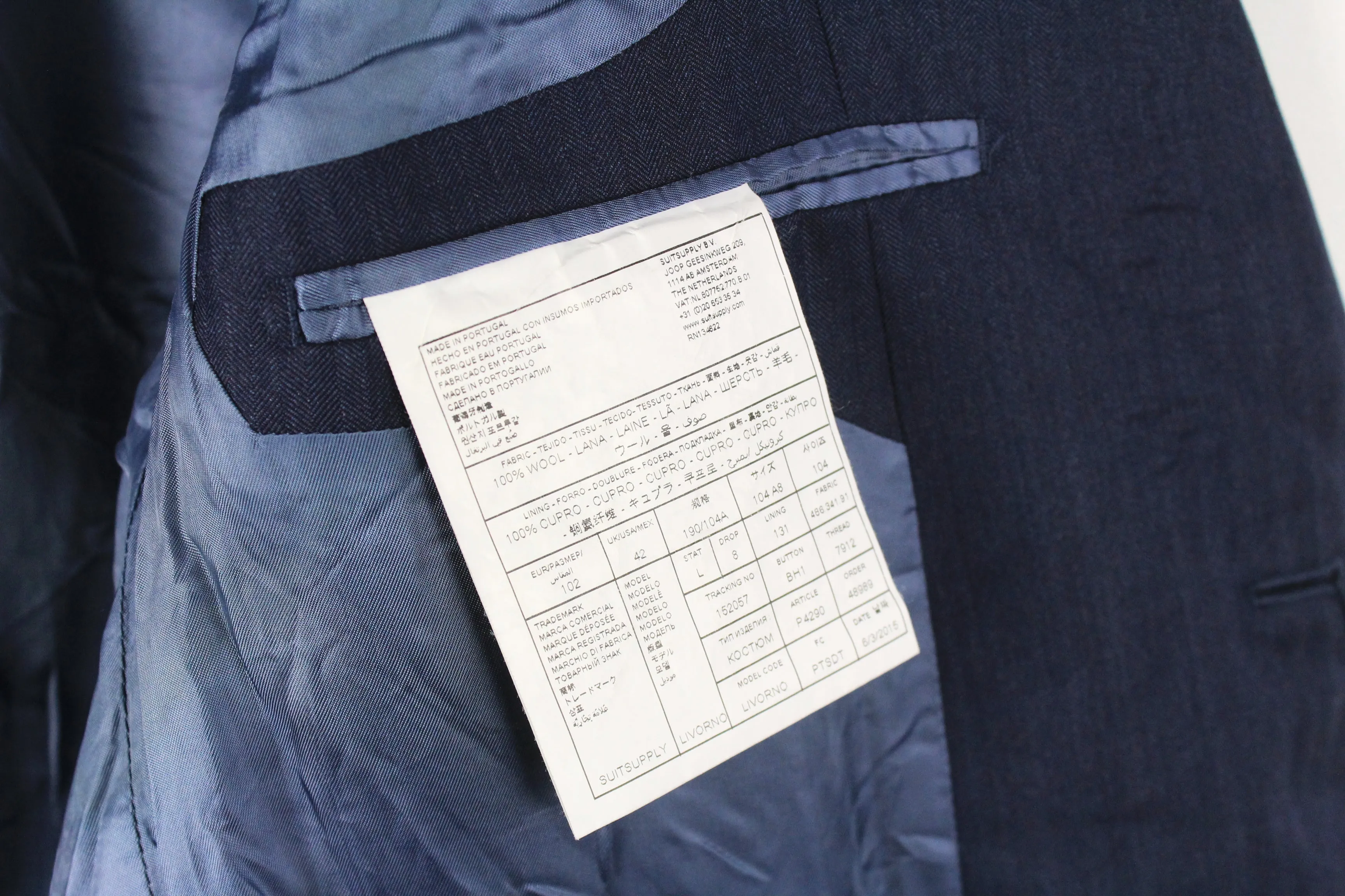 Suitsupply Livorno Blazer 42