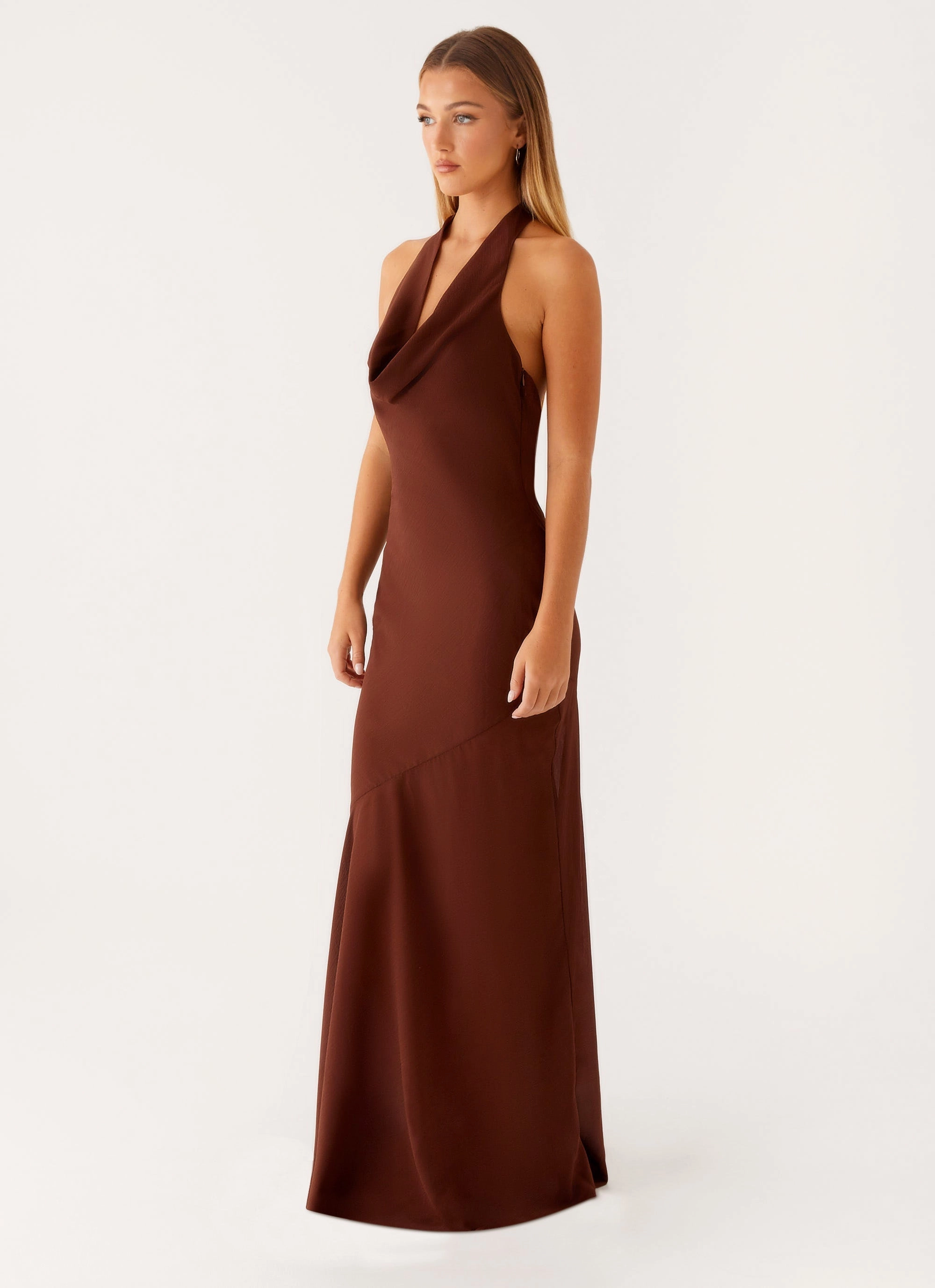Polished Look Sullivan Maxi Dress - Chocolate