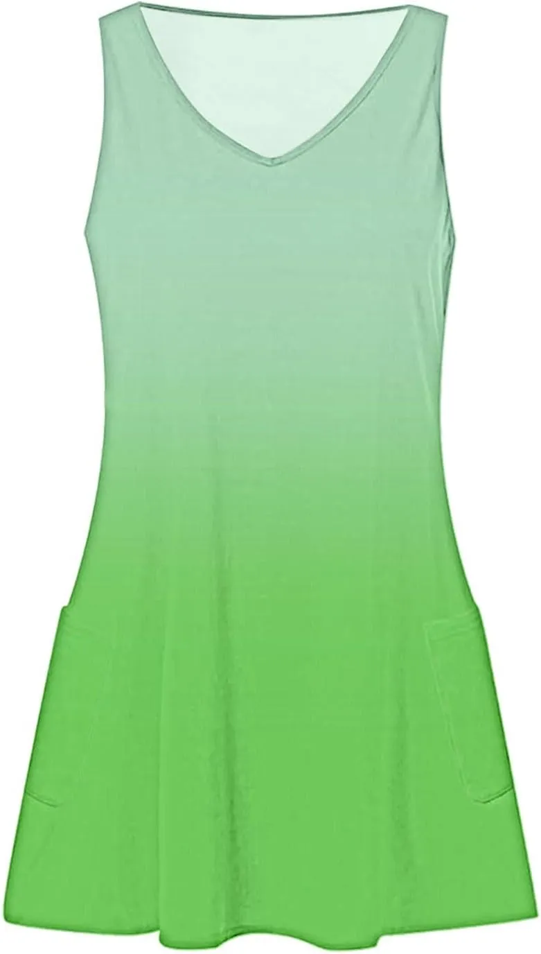 Summer Boho Dress Womens 2025 Cute Petite Flowy with Pockets Sundresses Maxi African Outfit Beach Lightweight Dresses