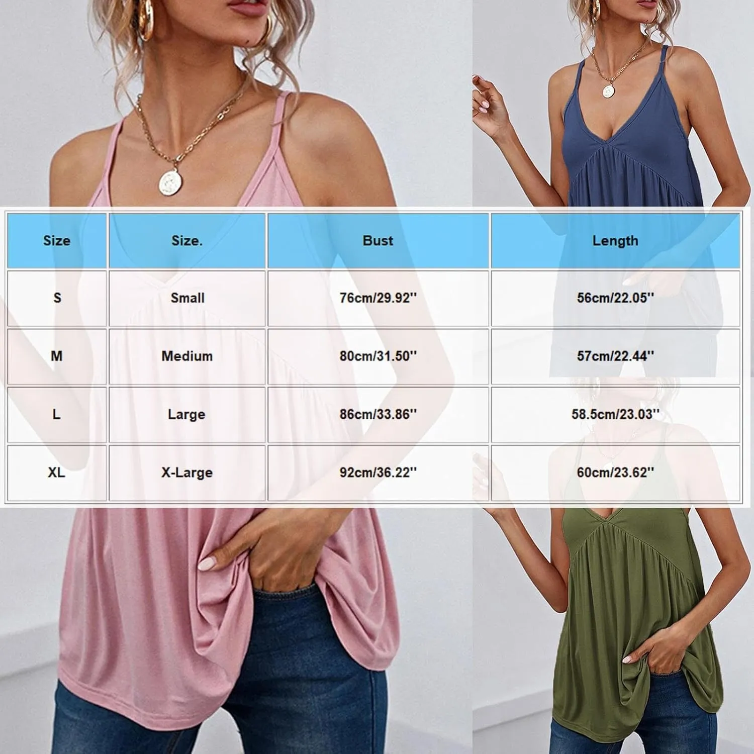 Summer Modal Camisole for Women, Sexy V-Neck Backless Hawaiian Beach Vacation Clothes Sleeveless Ruched Flowy Tops