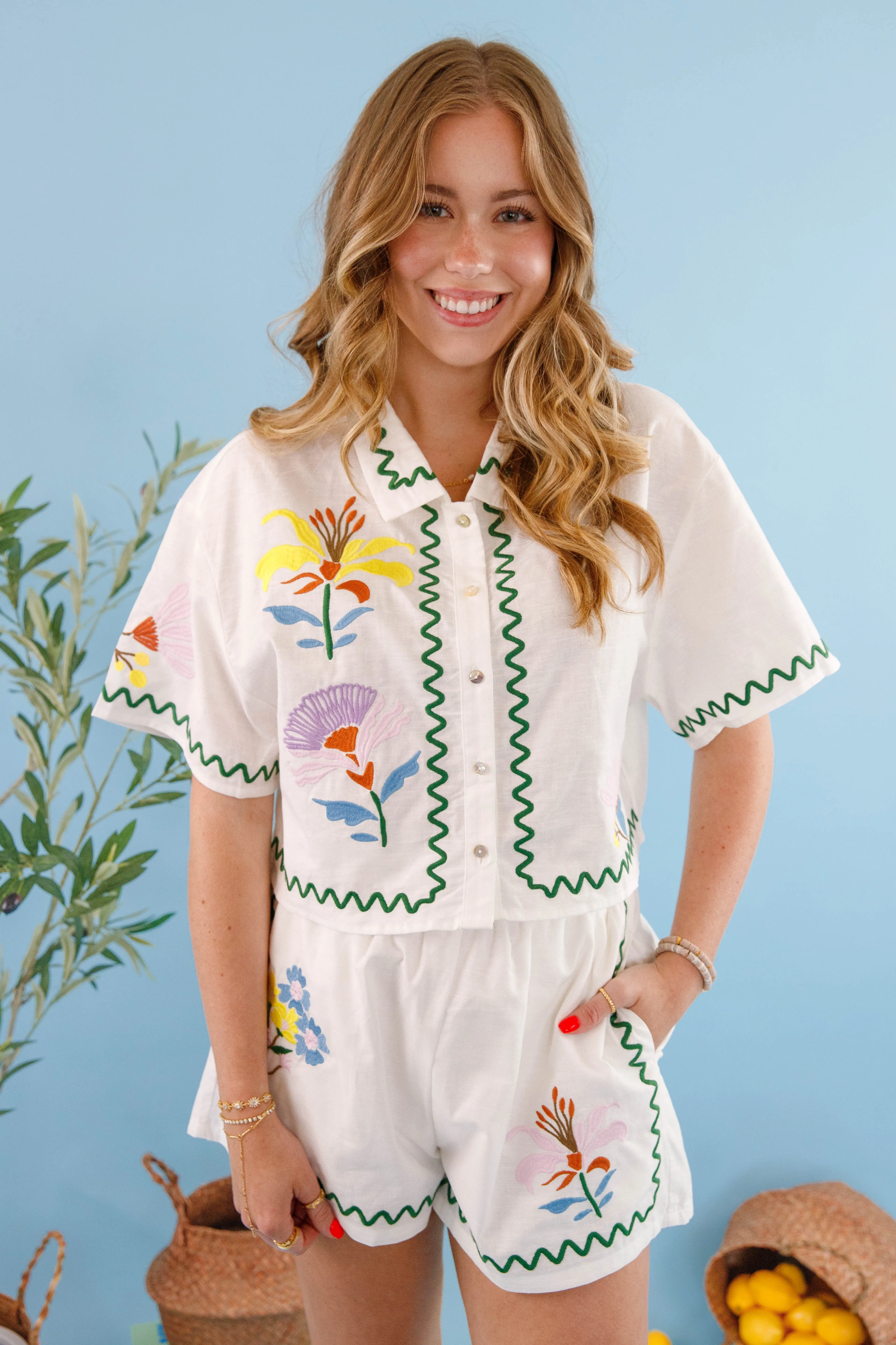 Quick Dry Technology Hot Weather Summer Revival Button Down Top