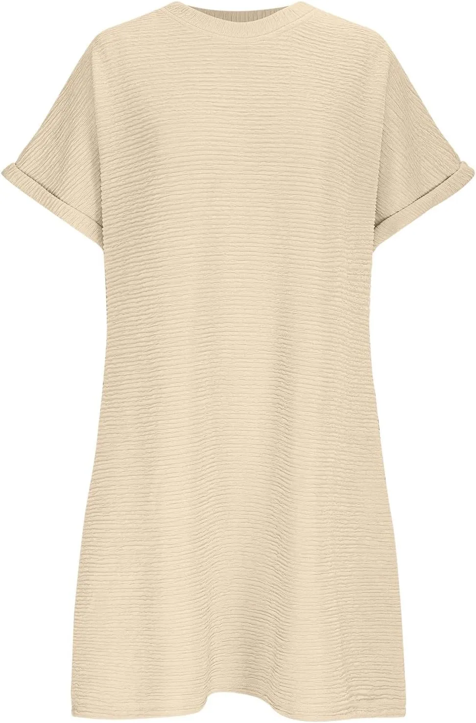 Summer T Shirt Dress Womens Beach Pocket Dress Comfy Lightweight Short Dress Minimalist Short Sleeve Shift Dress