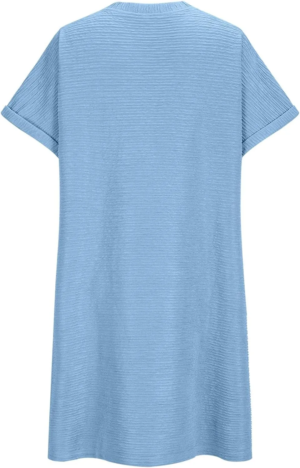 Summer T Shirt Dress Womens Beach Pocket Dress Comfy Lightweight Short Dress Minimalist Short Sleeve Shift Dress