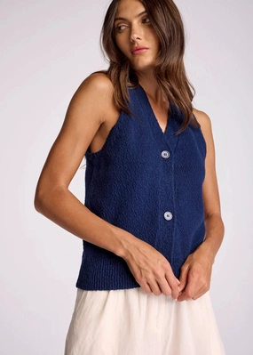 Sundays Zya Sweater Vest Soft Layered fuzzy texture Sundays Zya Sweater Vest