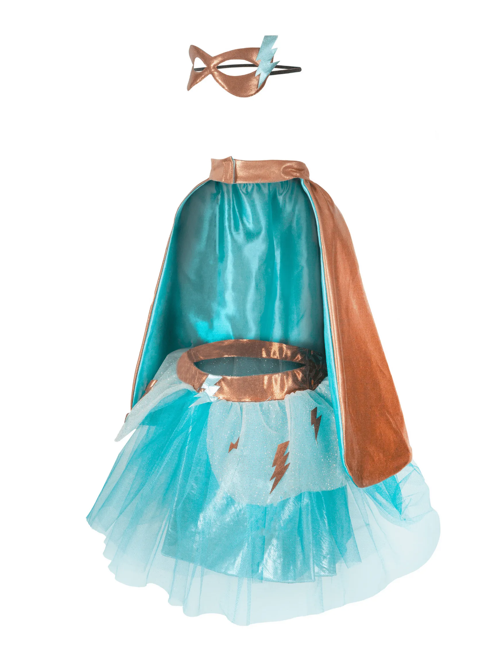 Super-Duper Teal Tutu, Cape, & Mask