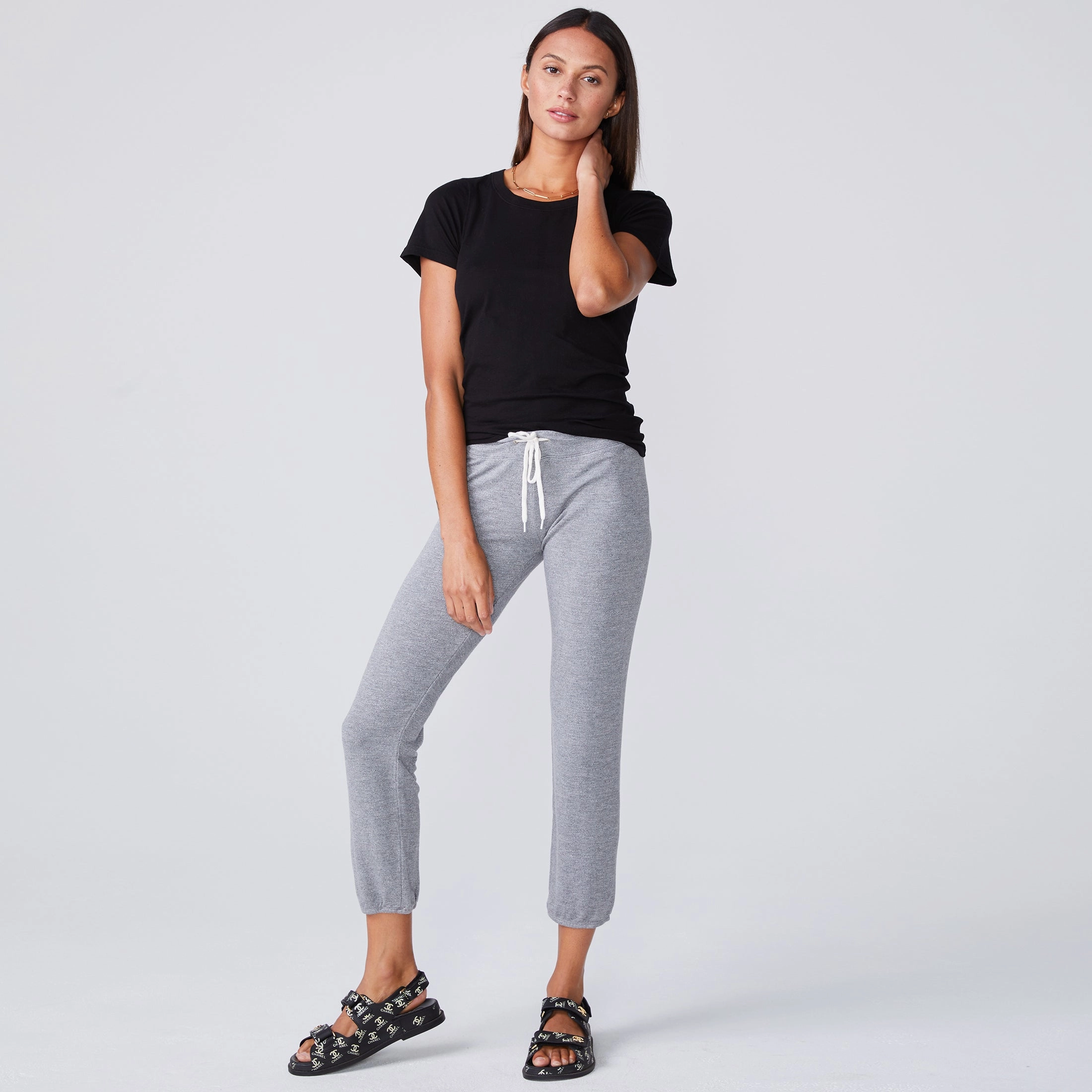 QuickDry Technology Sun Protection Fabric Super Fine Jersey Fitted Crew Neck Tee