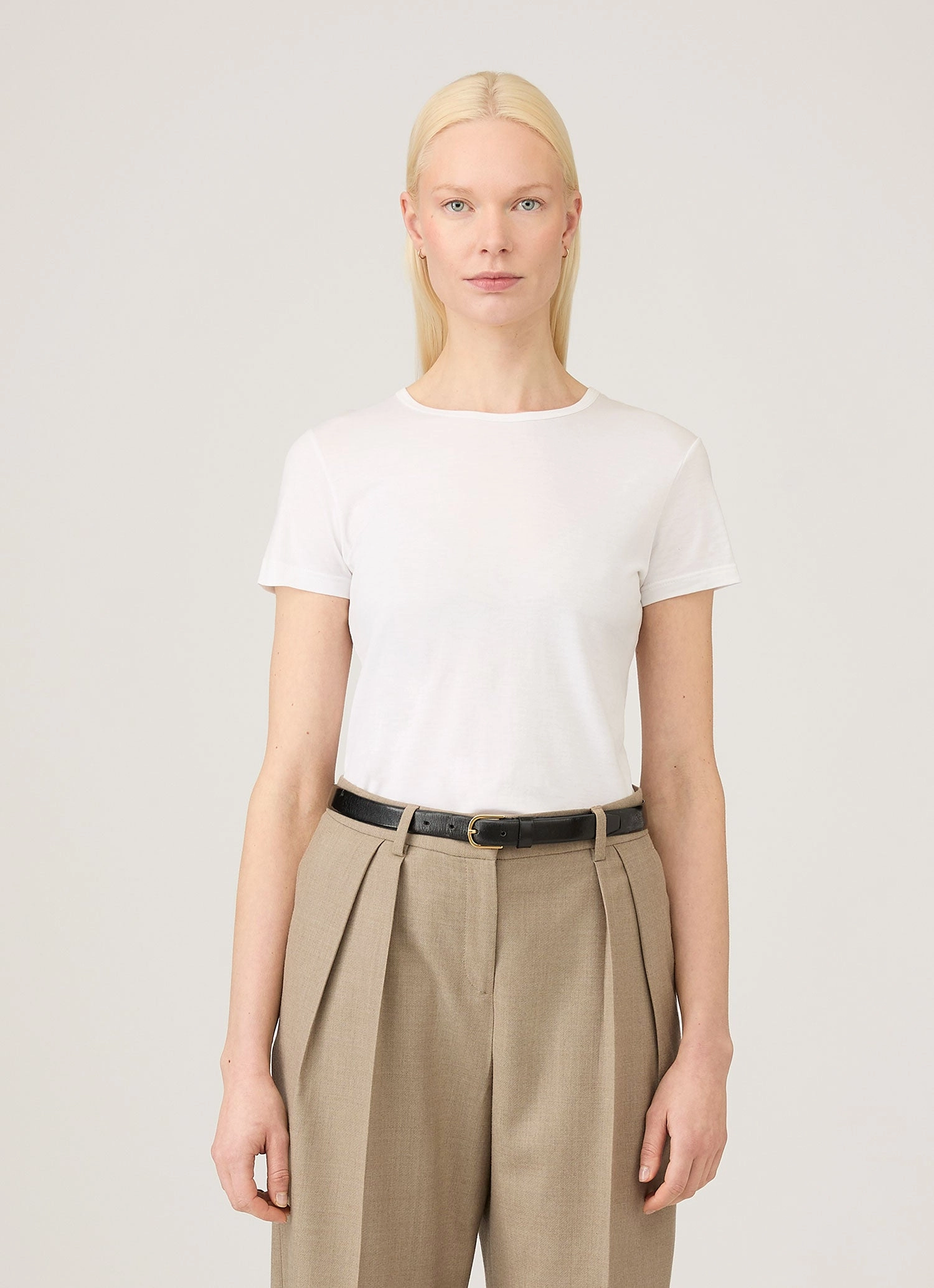 Comfort Stretch Fit Women's Classic T-shirt in White