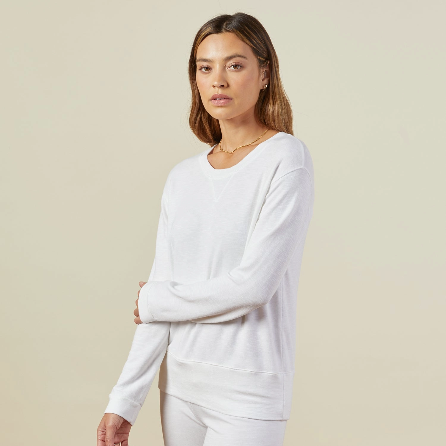 Temperature Regulating Fabric Supersoft Crew Neck Sweatshirt