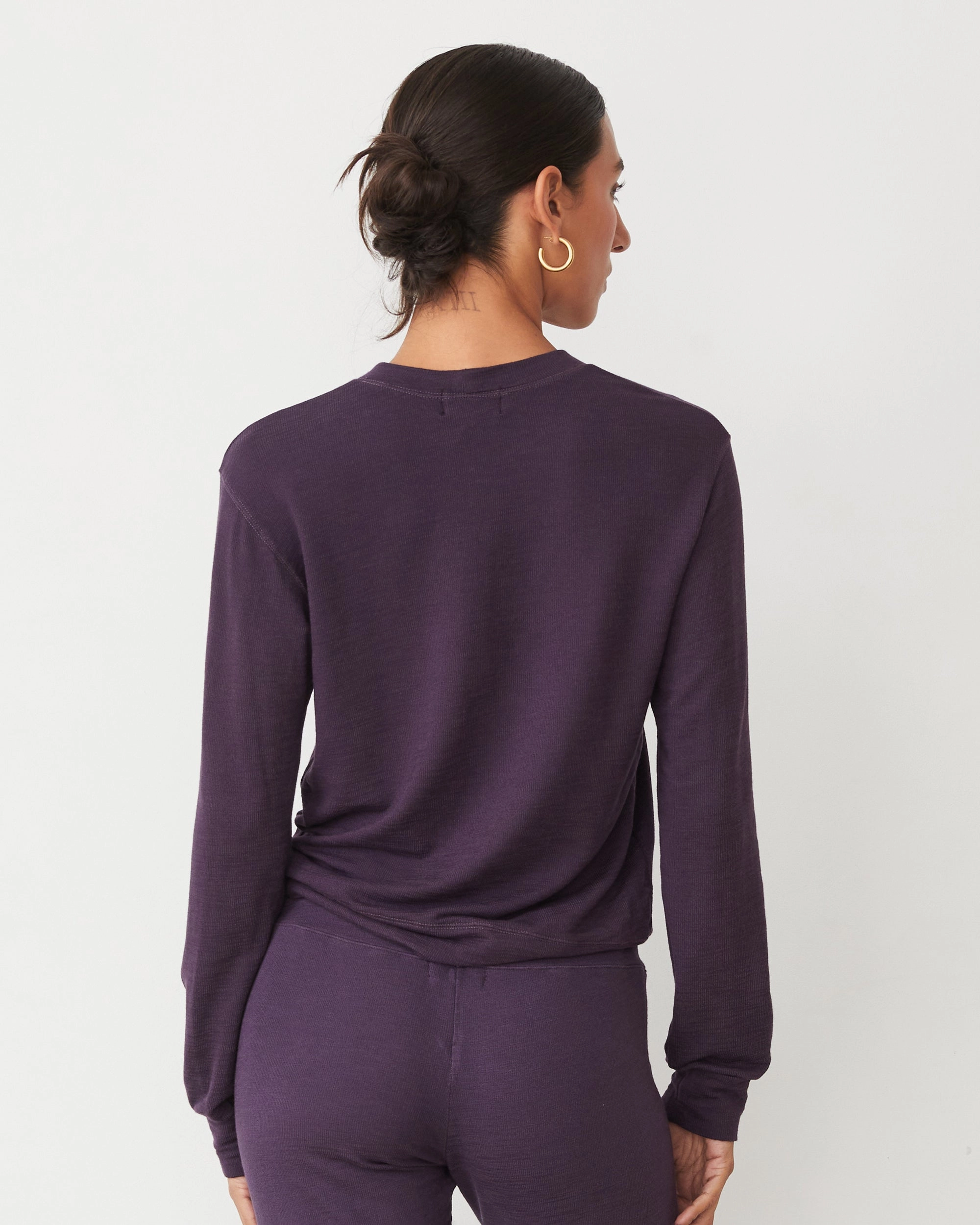 Supersoft Crew Neck Sweatshirt Modern Polo Convertible Style