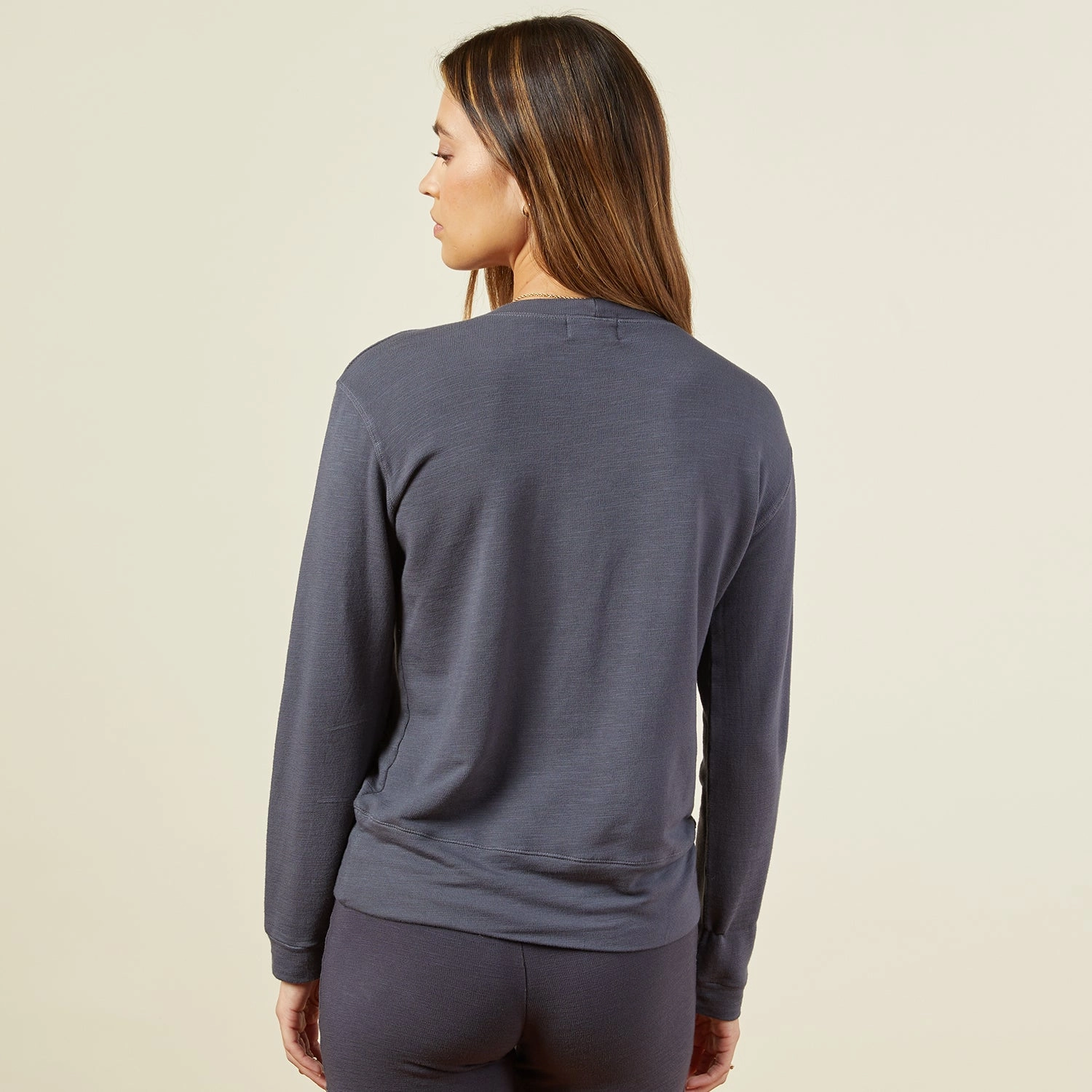 Supersoft Crew Neck Sweatshirt FlexibleRibbing Quick Dry Material