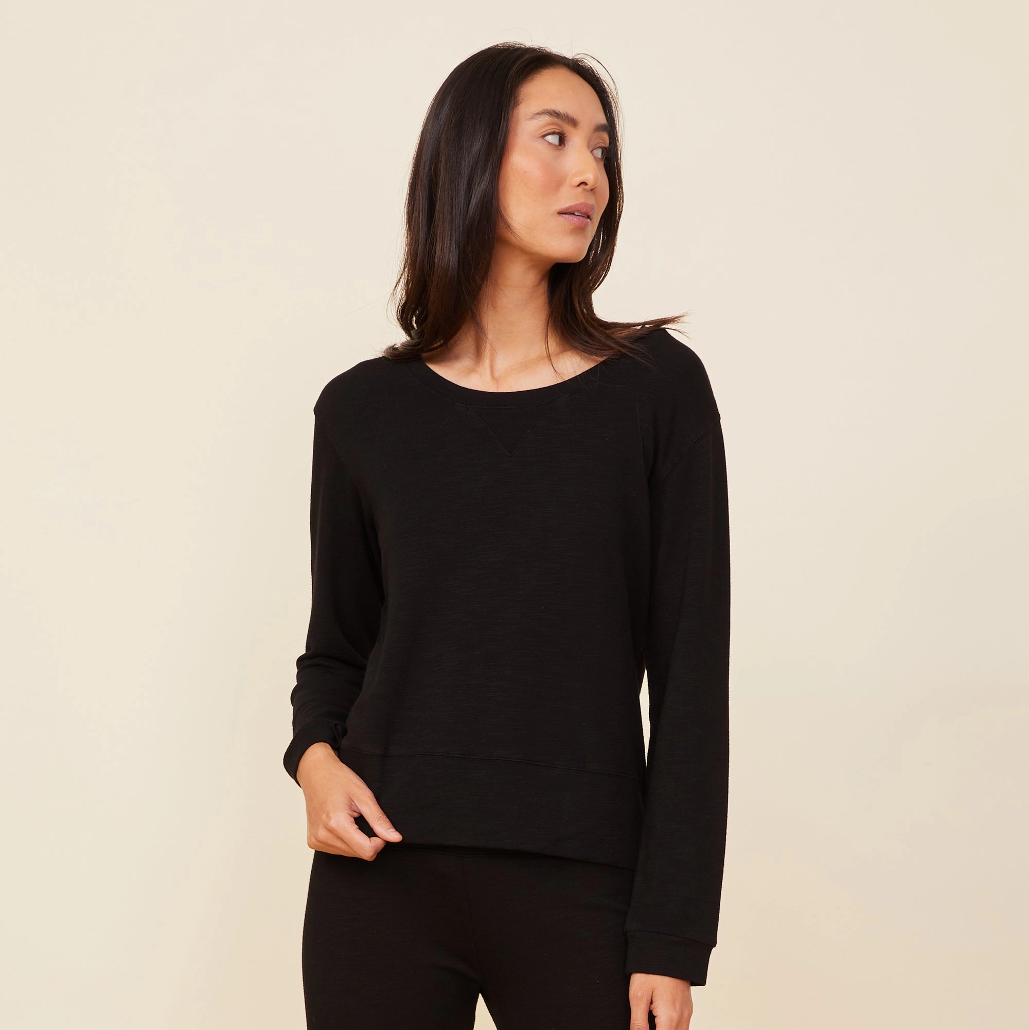 Supersoft Crew Neck Sweatshirt DurableReinforcement UltravioletProtectionFabric