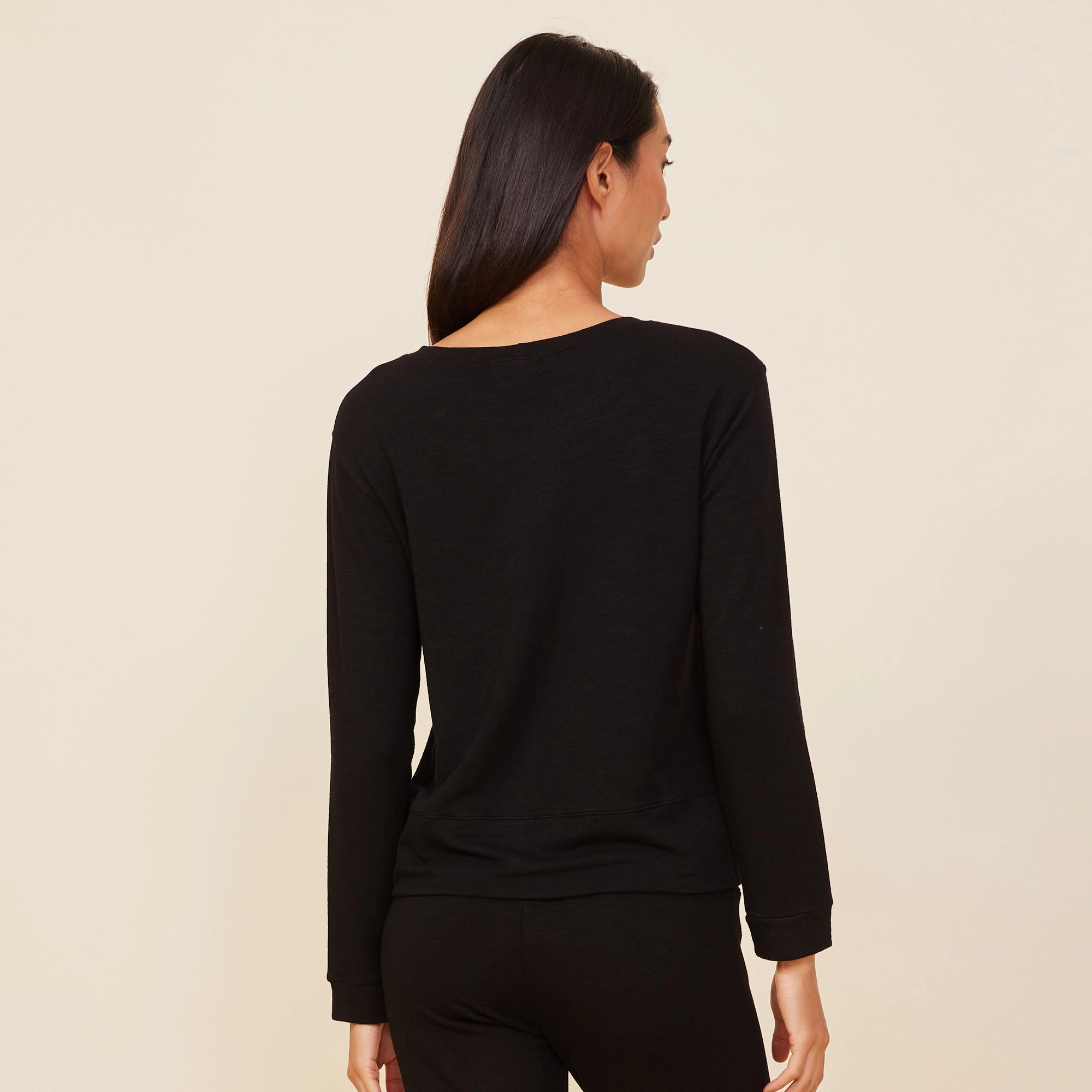 Supersoft Crew Neck Sweatshirt ZipClosure Garment Washed Finish