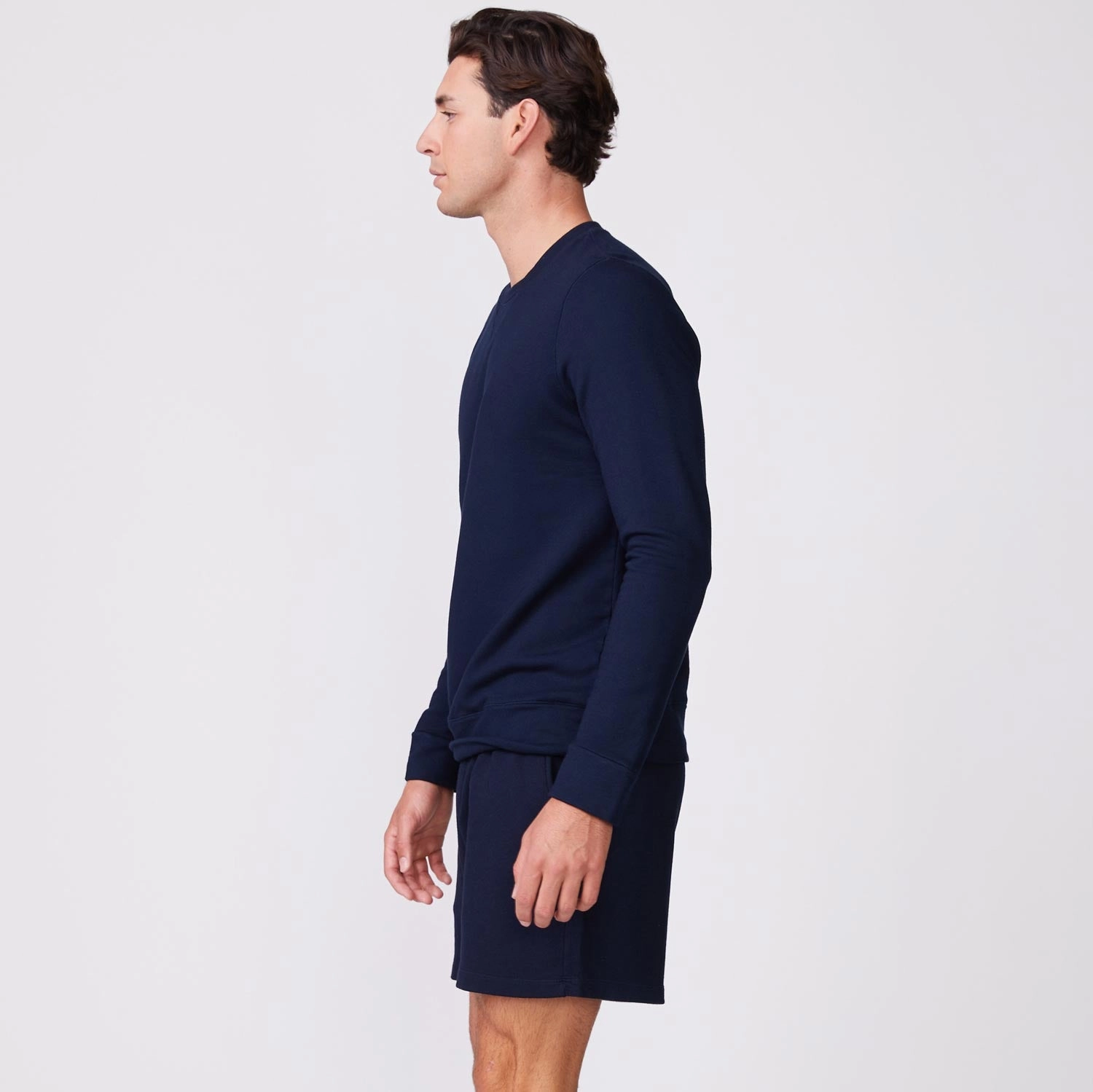 Supersoft Fleece Crew Neck Sweatshirt Durable Color Retention Bound Seam Finish