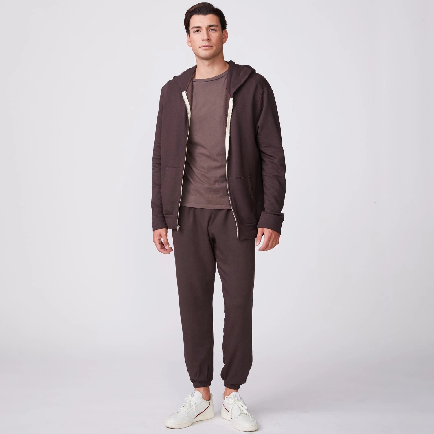 ReinforcedHem MeshVentilation Supersoft Fleece Zip Up Hoody