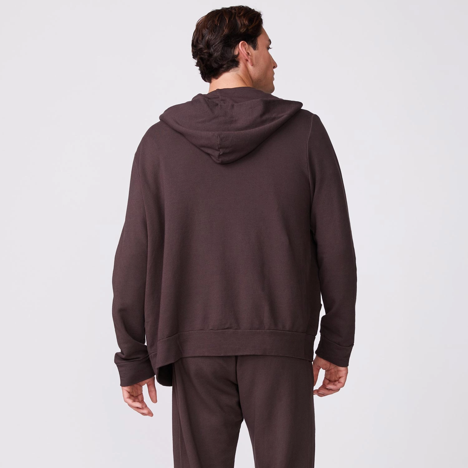 AllDay Comfort Tech Flexible Knit Blend Supersoft Fleece Zip Up Hoody