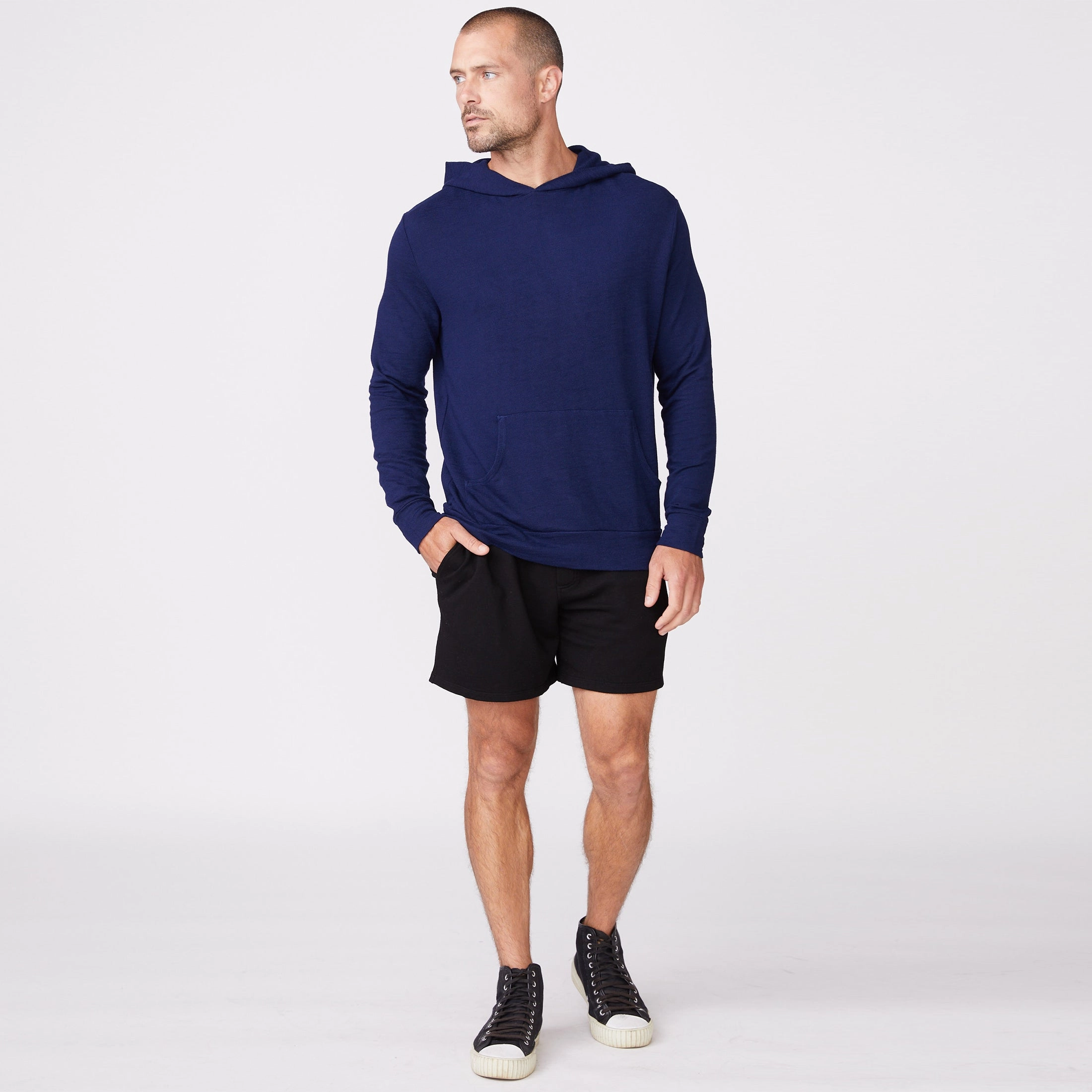 Interlock Stitch Detail Supersoft Pullover Hoody