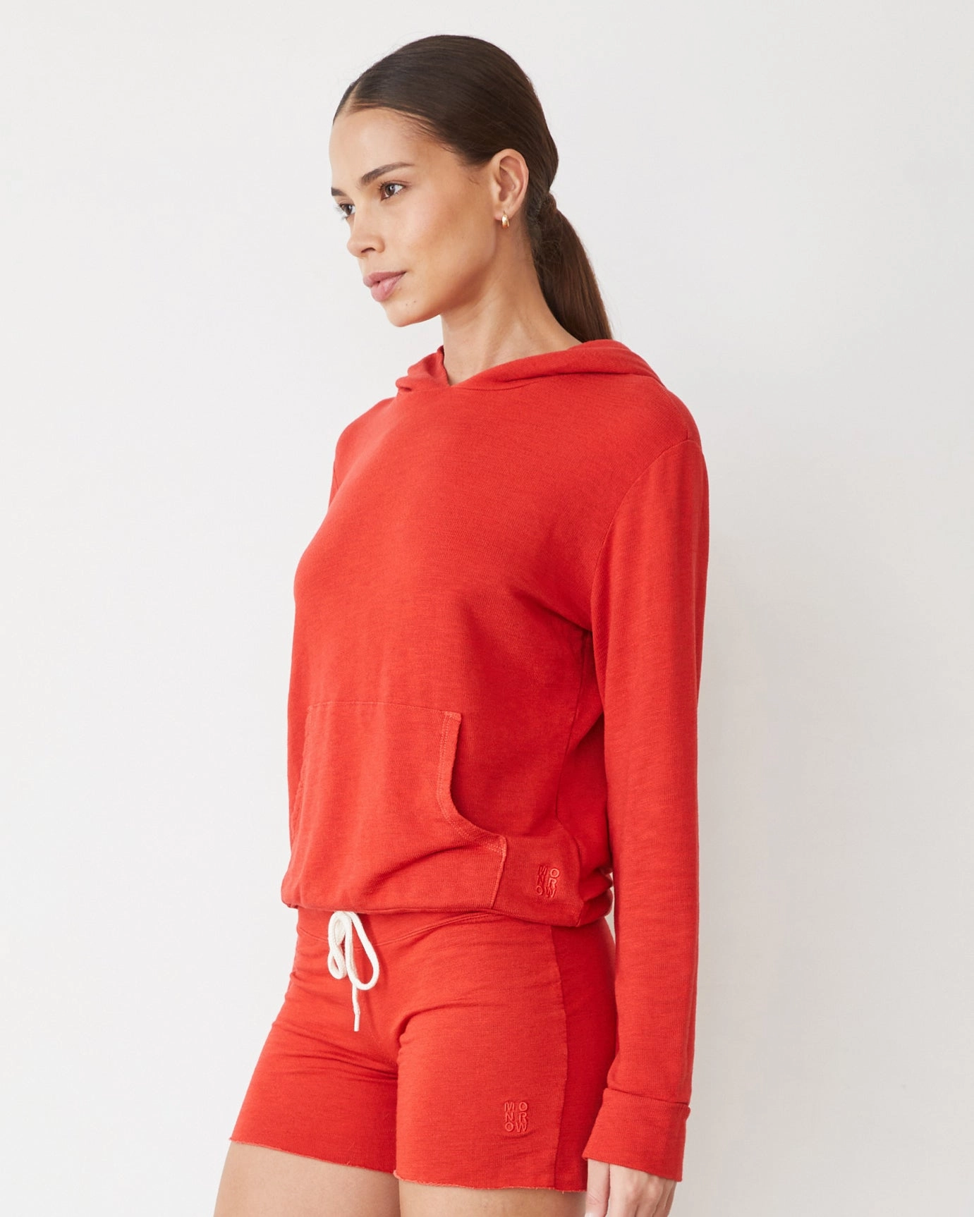 Natural Fiber Blend Relaxed Tee Supersoft Pullover Hoody