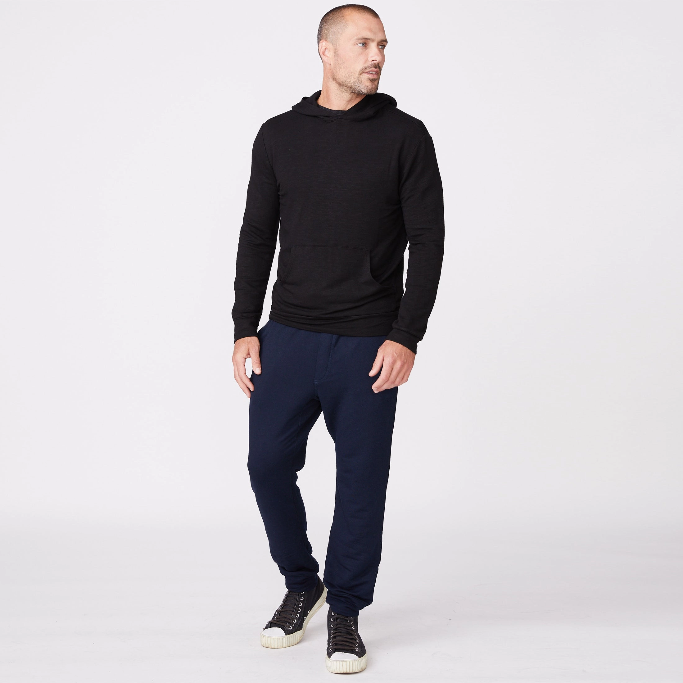 Midweight Texture Supersoft Pullover Hoody