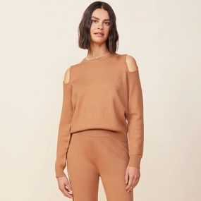 Supersoft Sweater Knit Cut Out Sweatshirt Low Profile Waistband Supersoft Sweater Knit Cut Out Sweatshirt AntiStaticLining MoistureWicking