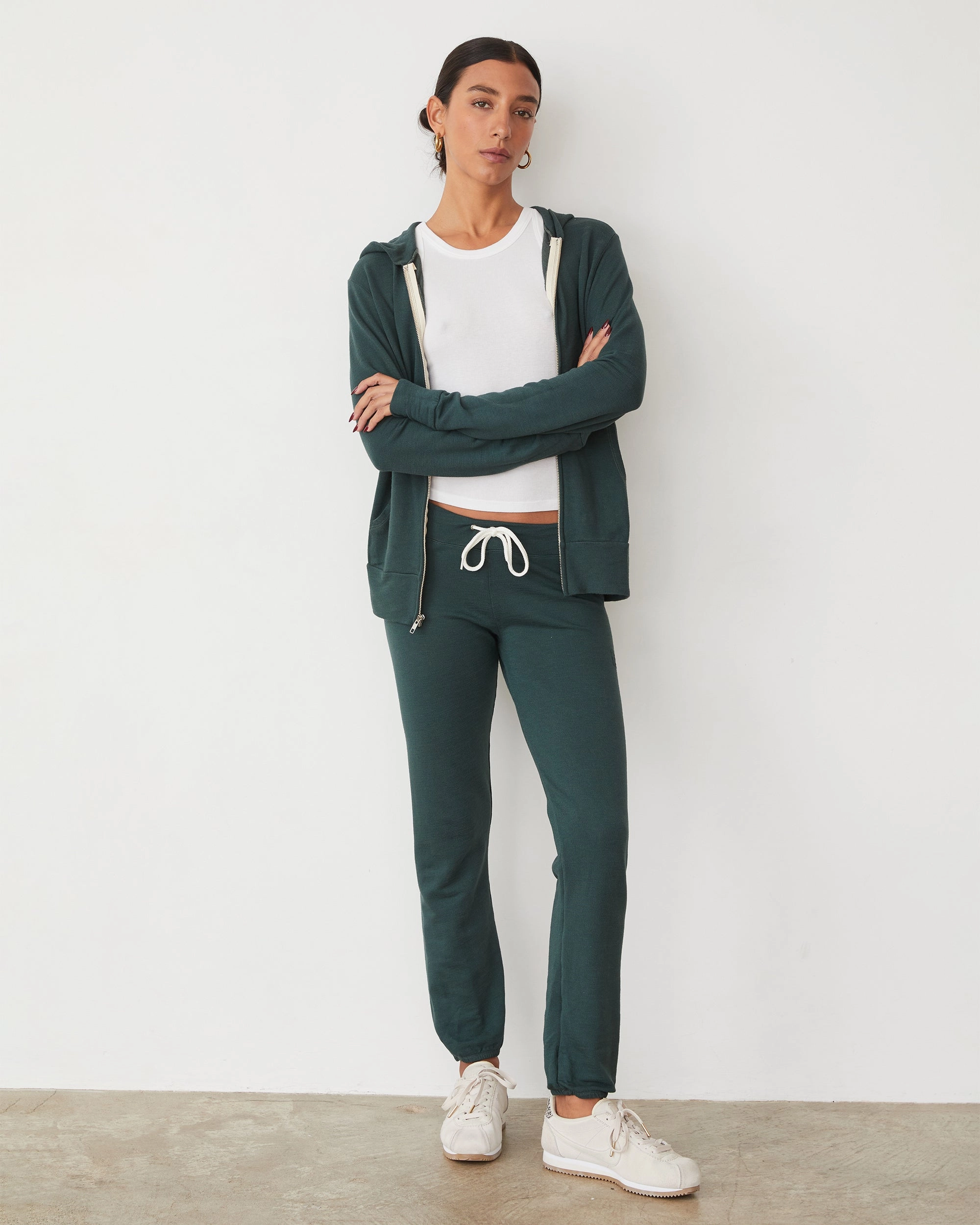 LowMaintenance Office Wear Supersoft Zip Up Hoody