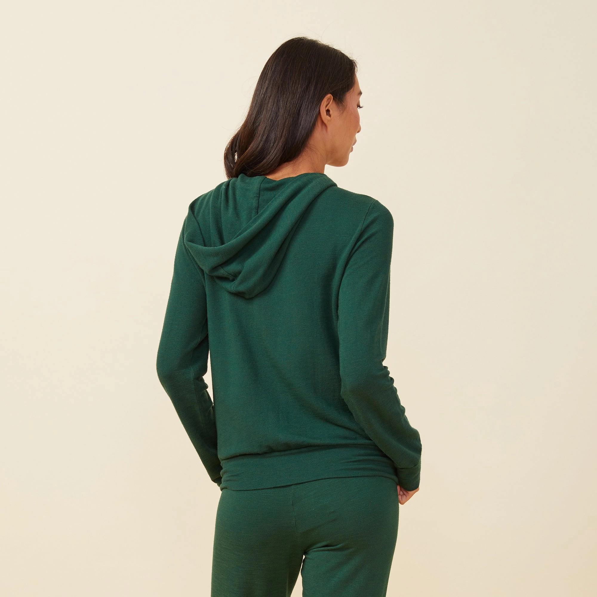 Supersoft Zip Up Hoody BondedHemline Four Way Stretch Material