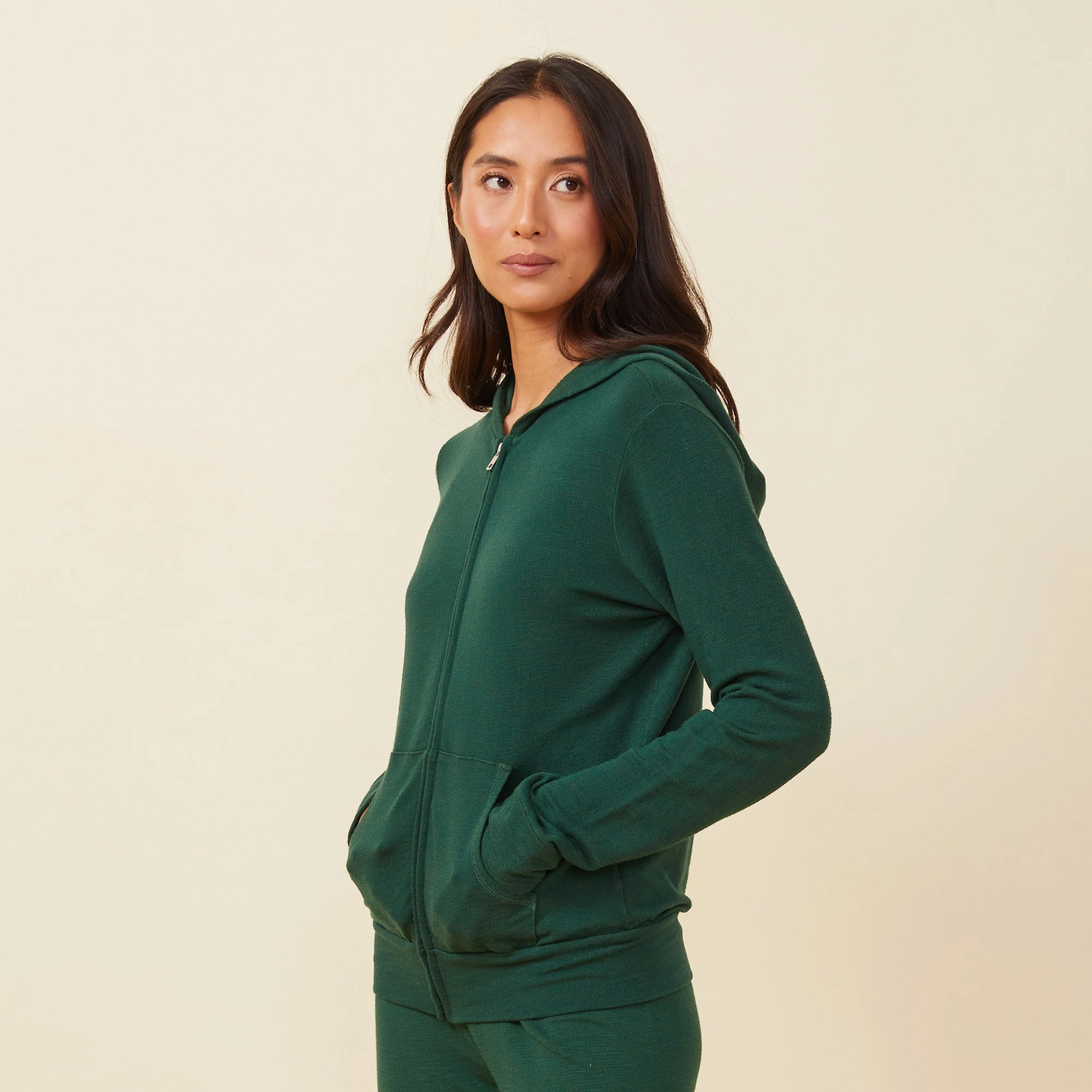 Supersoft Zip Up Hoody Quick Access Slit