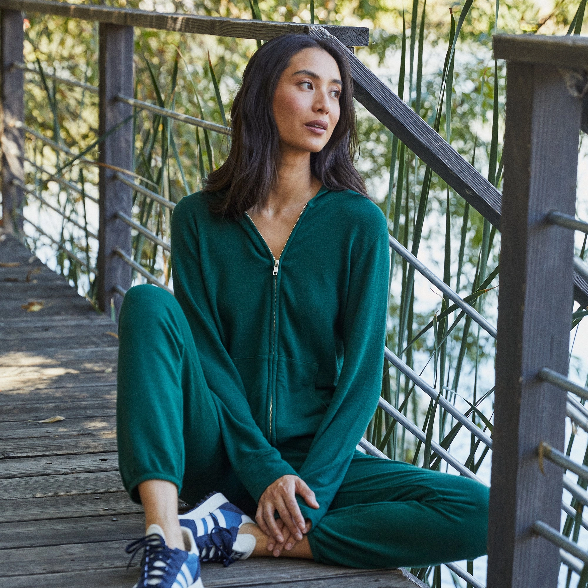 Breathable Knit Fabric Supersoft Zip Up Hoody