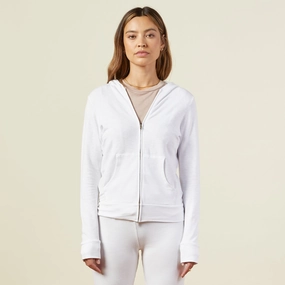 Supersoft Zip Up Hoody MultiDirectional Stretch Fashion Blouse Lightweight Layering Option Supersoft Zip Up Hoody