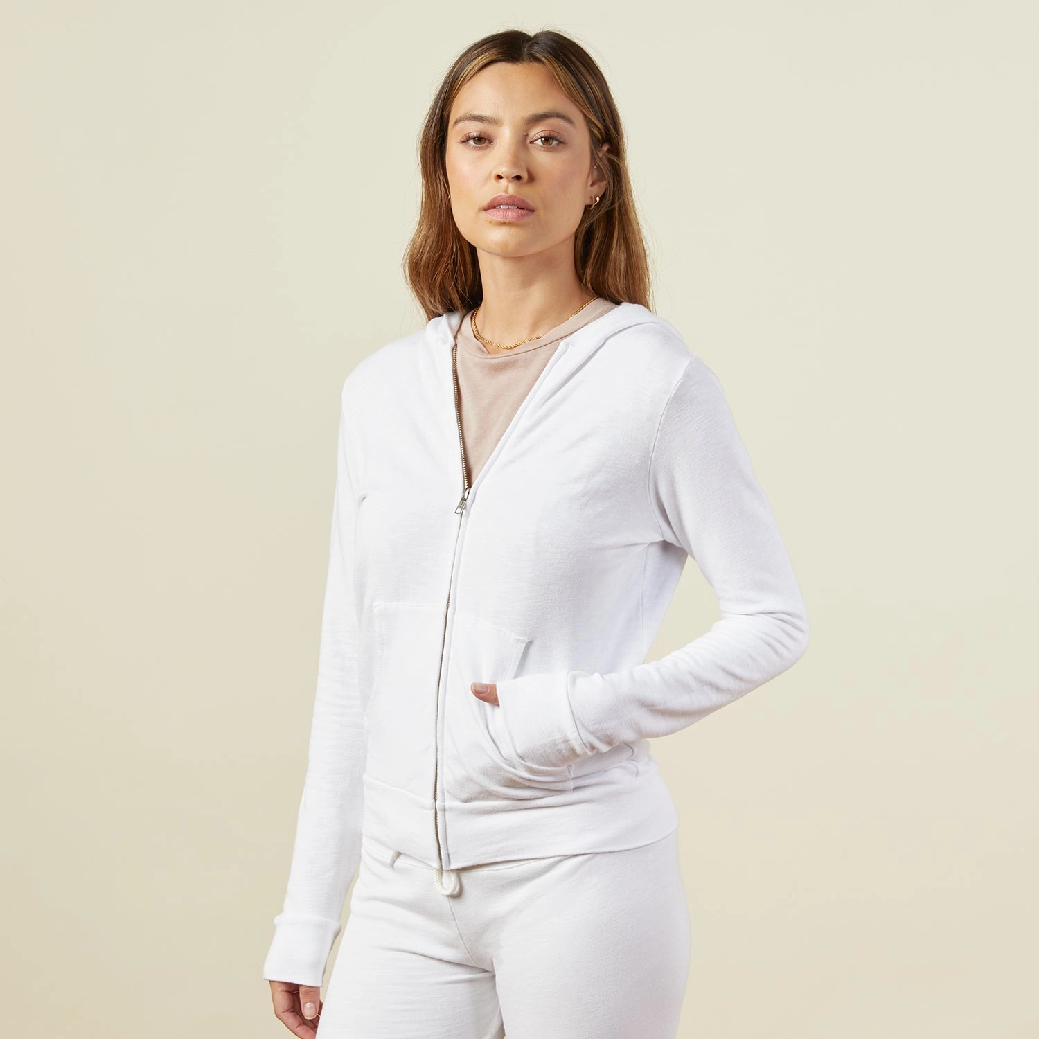 Reinforced Hem Supersoft Zip Up Hoody