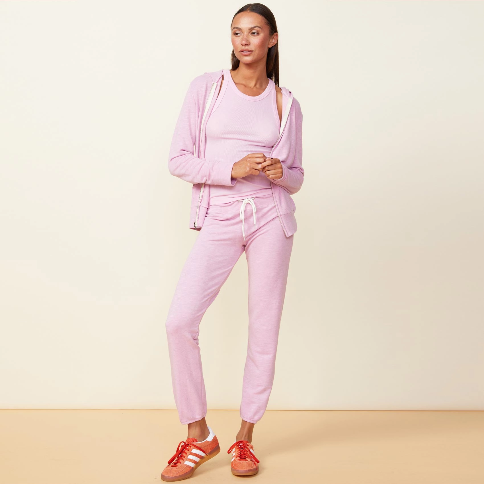 Supersoft Zip Up Hoody Drop Shoulder Design Garment Washed