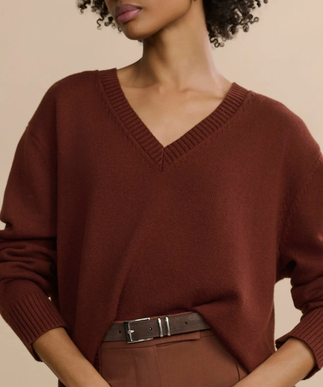 Simone V-Neck Reflective Trims LowMaintenanceFabric