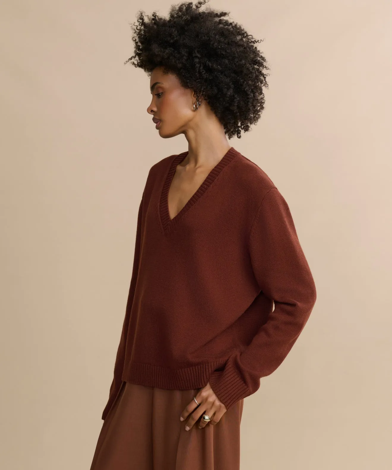 Lightweight insulation Simone V-Neck